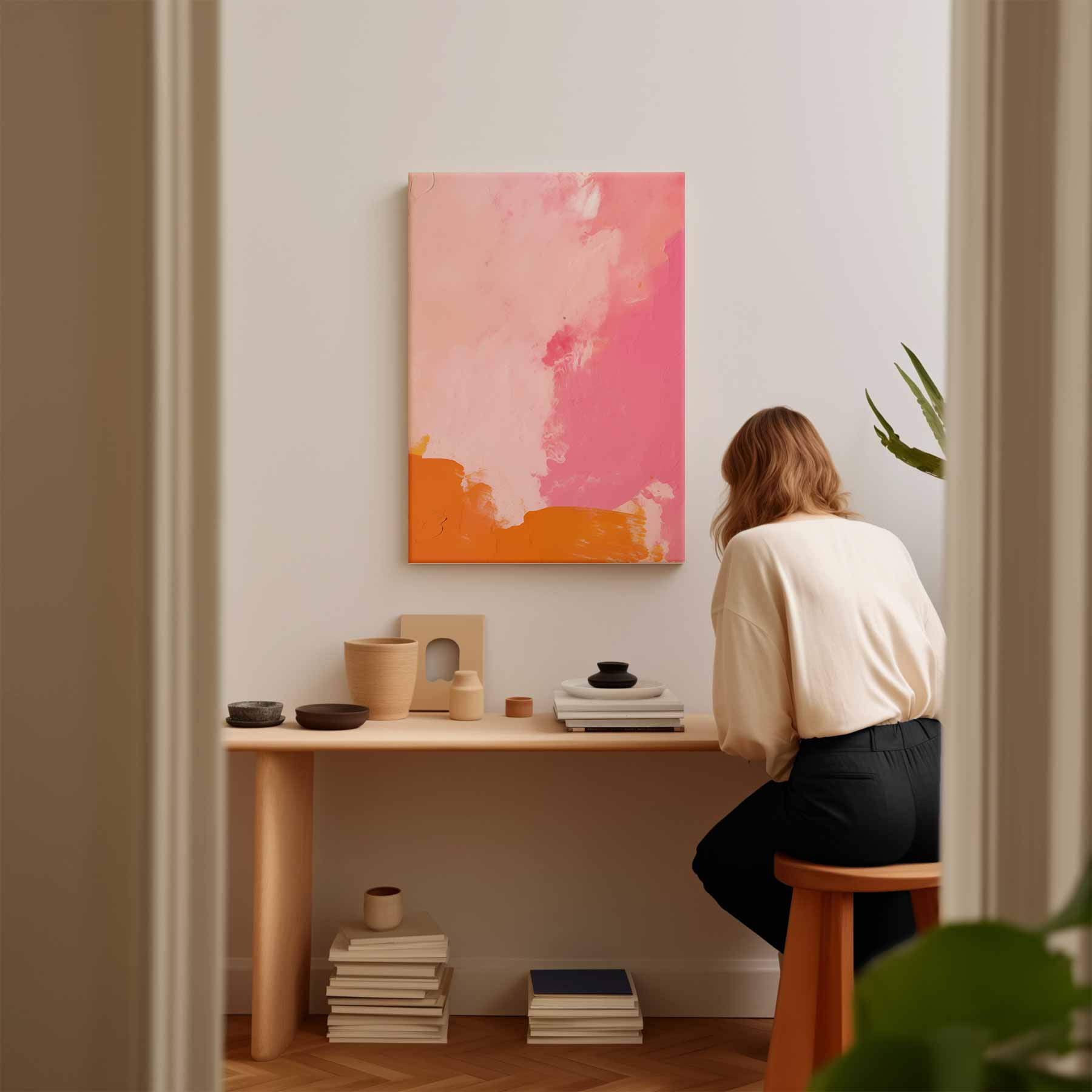 Vrolijke Kleurenexplosie Kunstwerk-canvas-dibond-plexiglas-wanddecoratie-WallArtistic