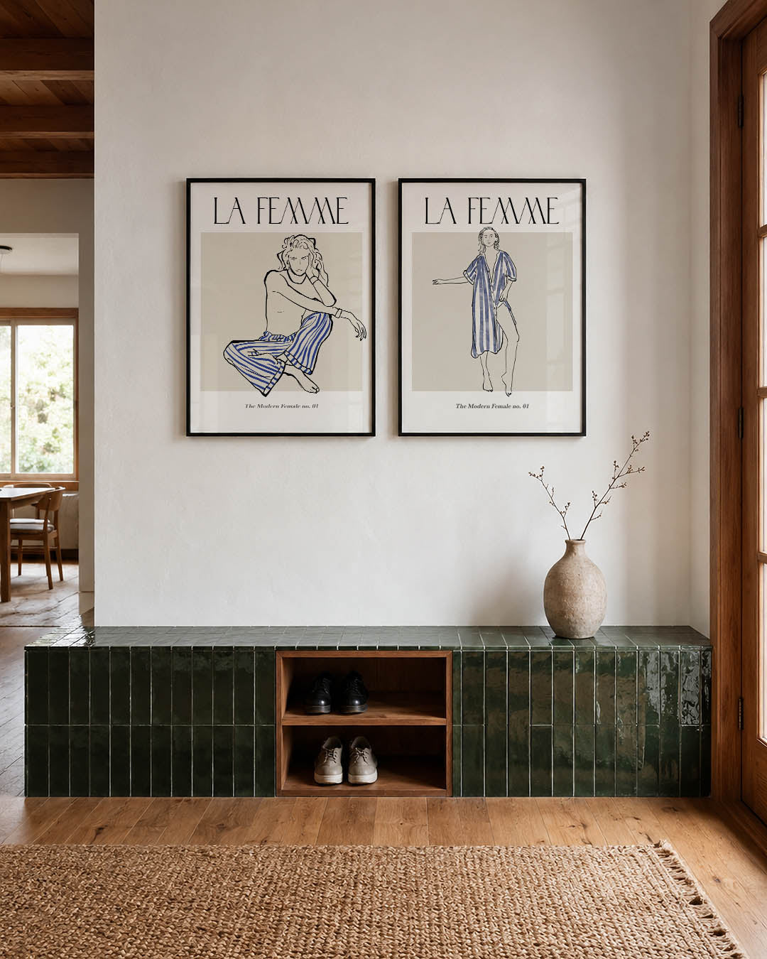 Lijnen en kleurvlakken Posterset