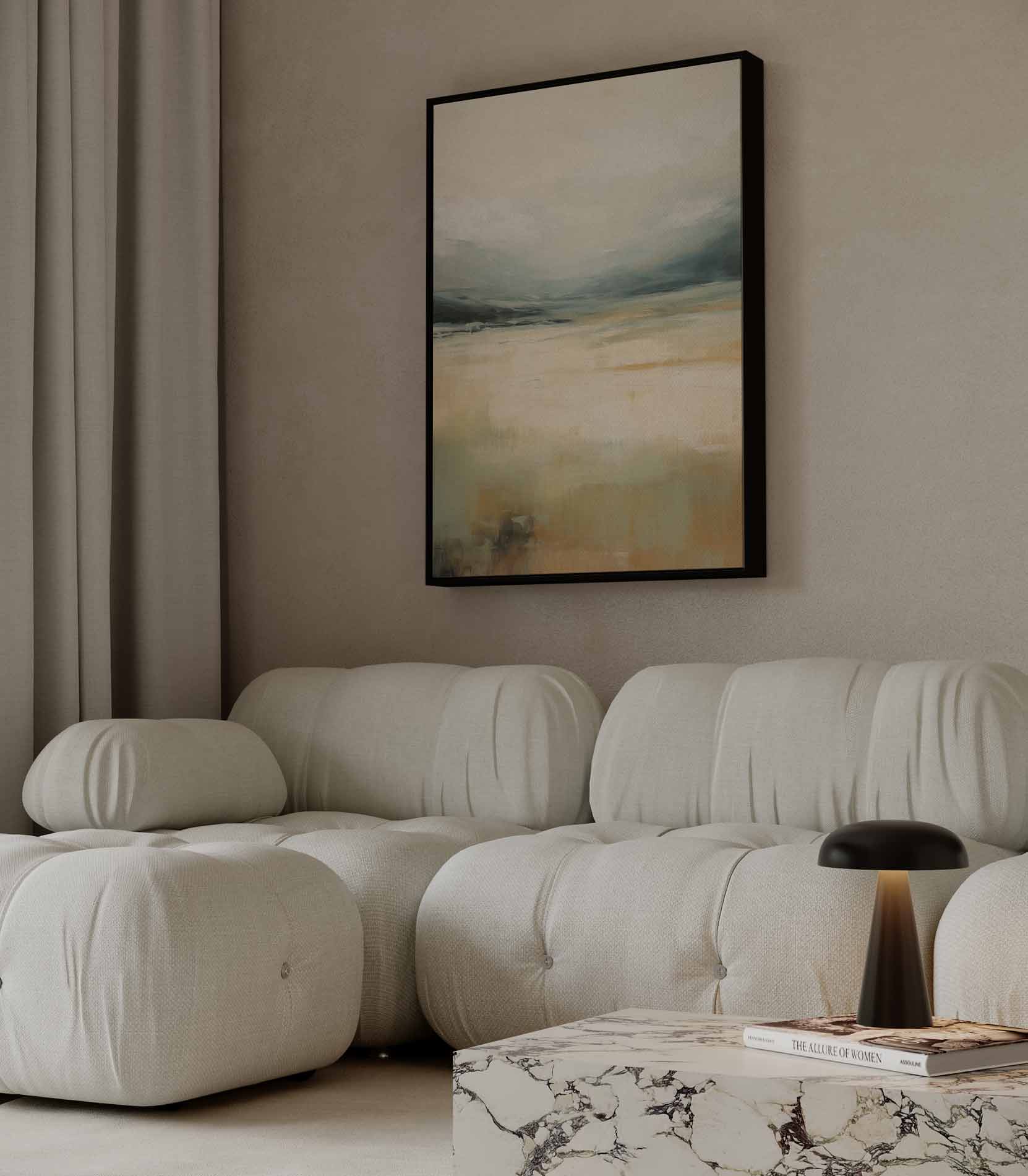 Dromenlandschap in Sereniteit Kunstwerk-canvas-dibond-plexiglas-wanddecoratie-WallArtistic
