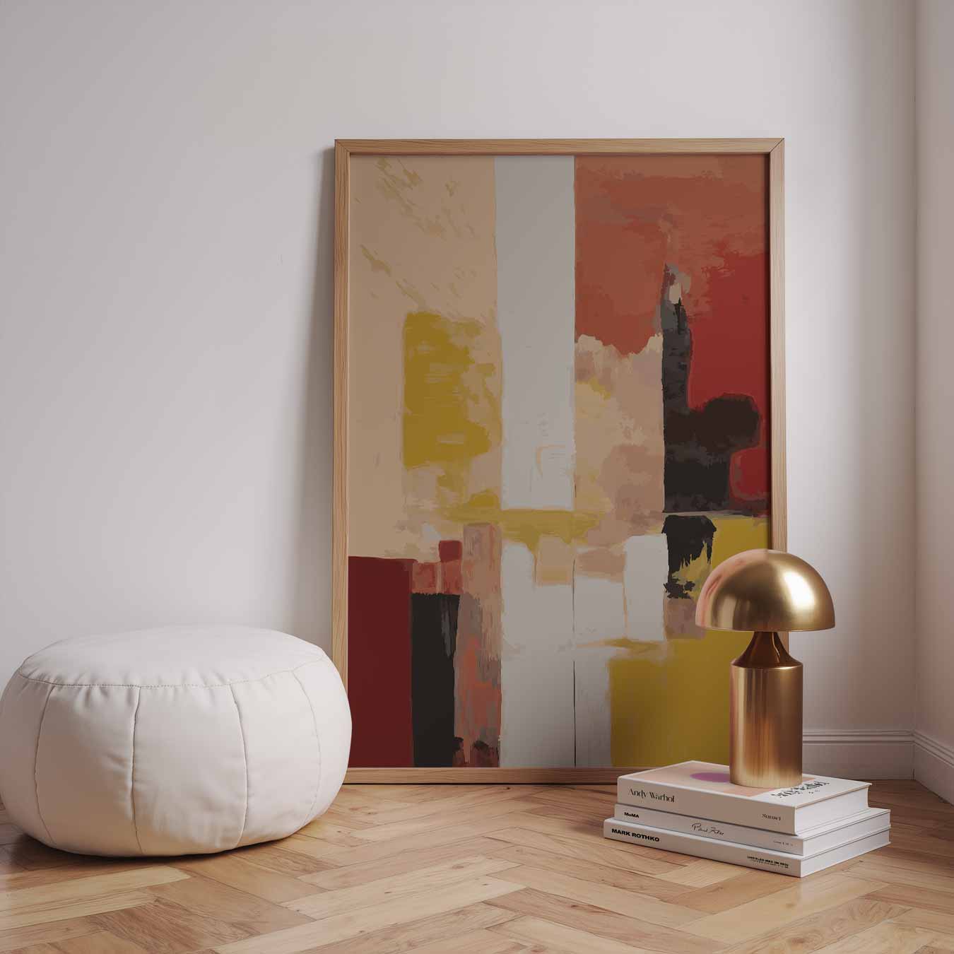 Kleurrijke Abstracte Compositie Poster-WallArtistic