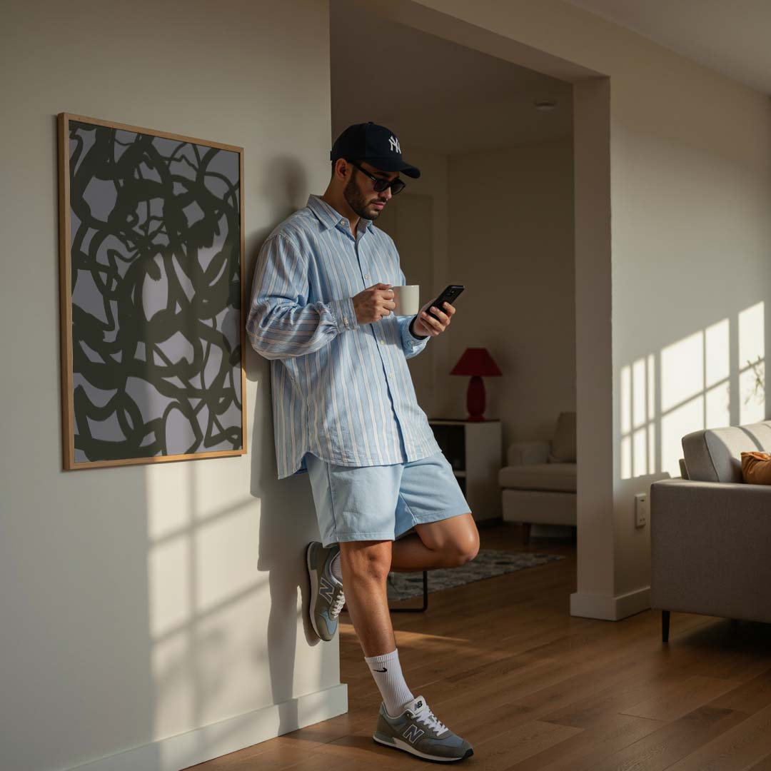 Abstracte Speelse Krabbels Poster-WallArtistic