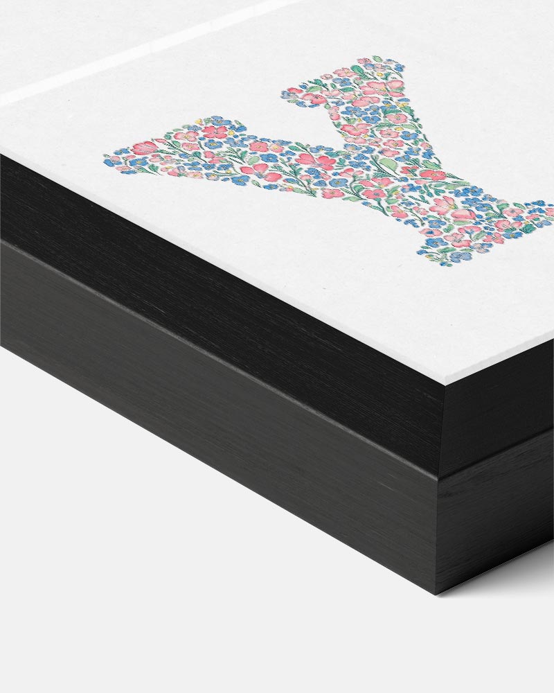 Bloemenletter Y Poster