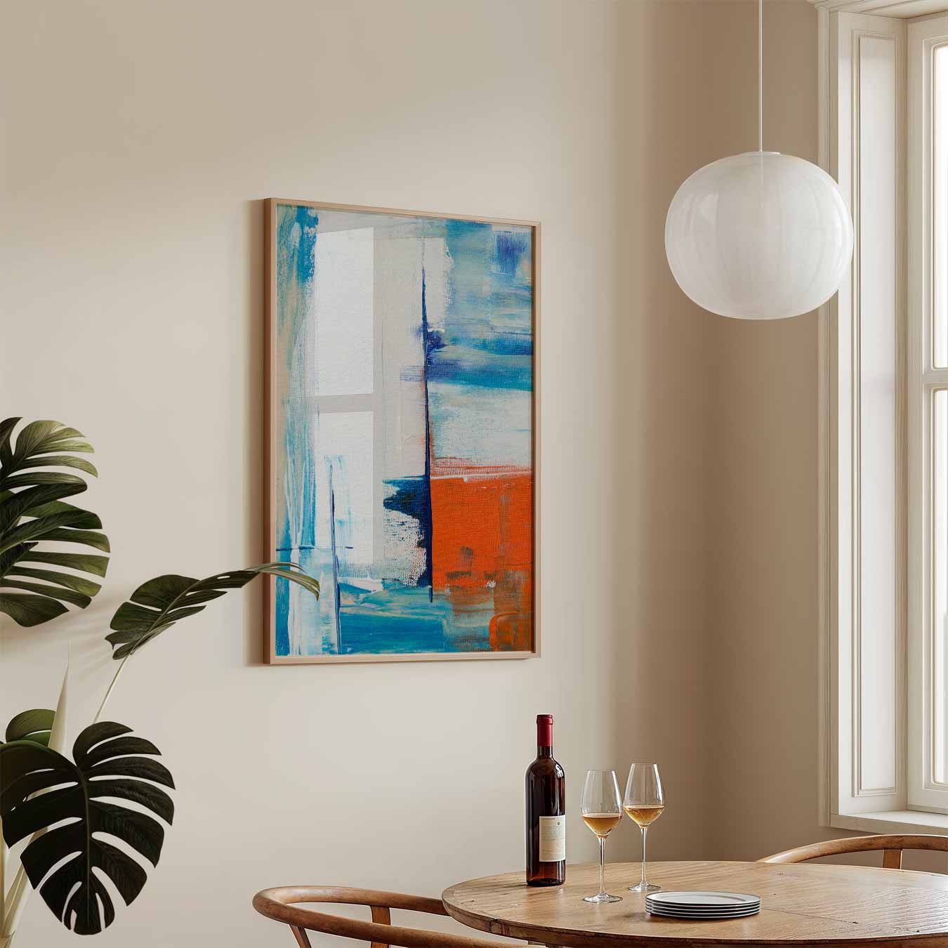 Kleurrijke Abstracte Expressie Poster