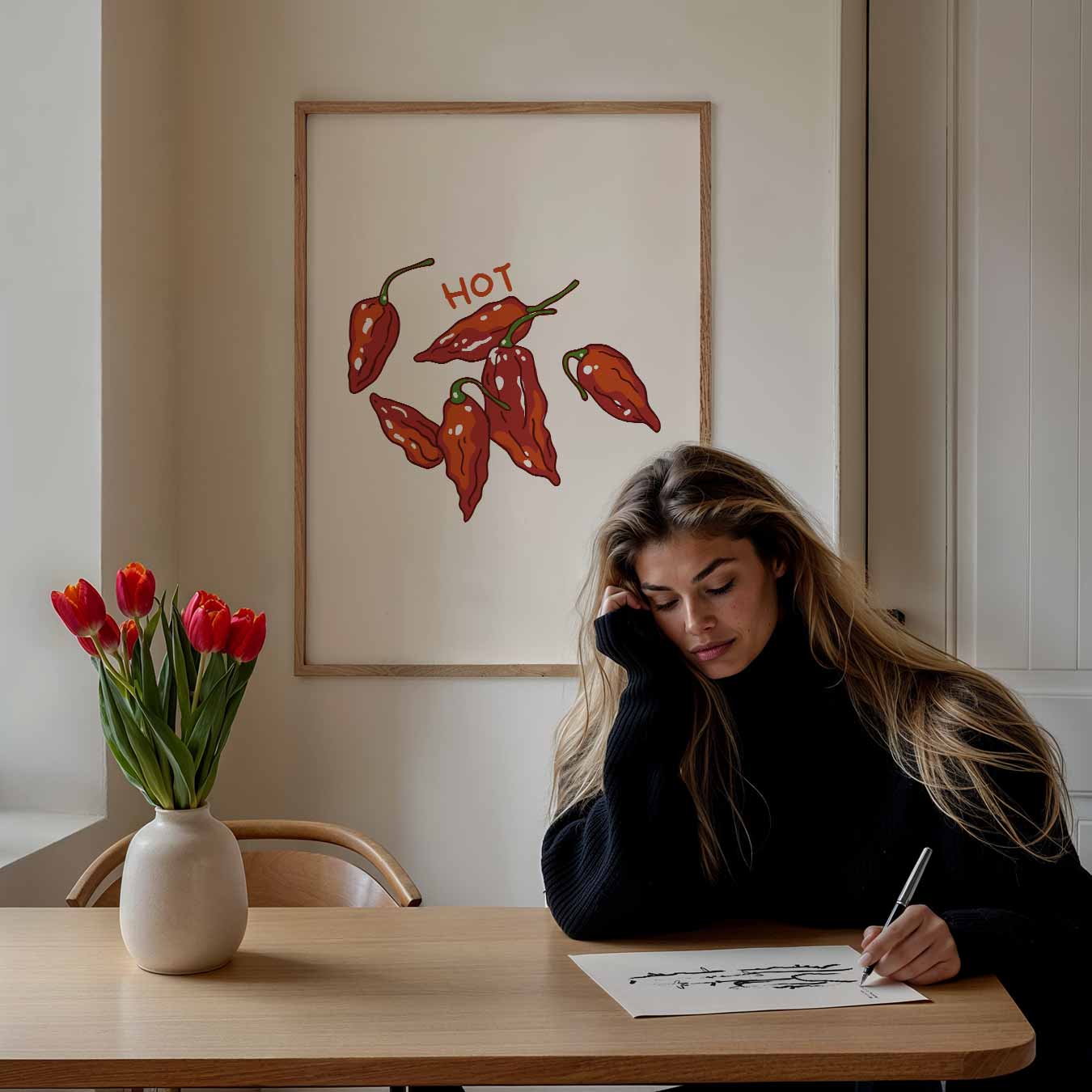 Spicy Paprika Art Poster-WallArtistic