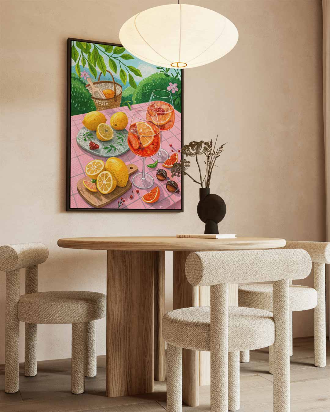 Zonnige Citrus Tafereel Kunstwerk-canvas-dibond-plexiglas-wanddecoratie-WallArtistic