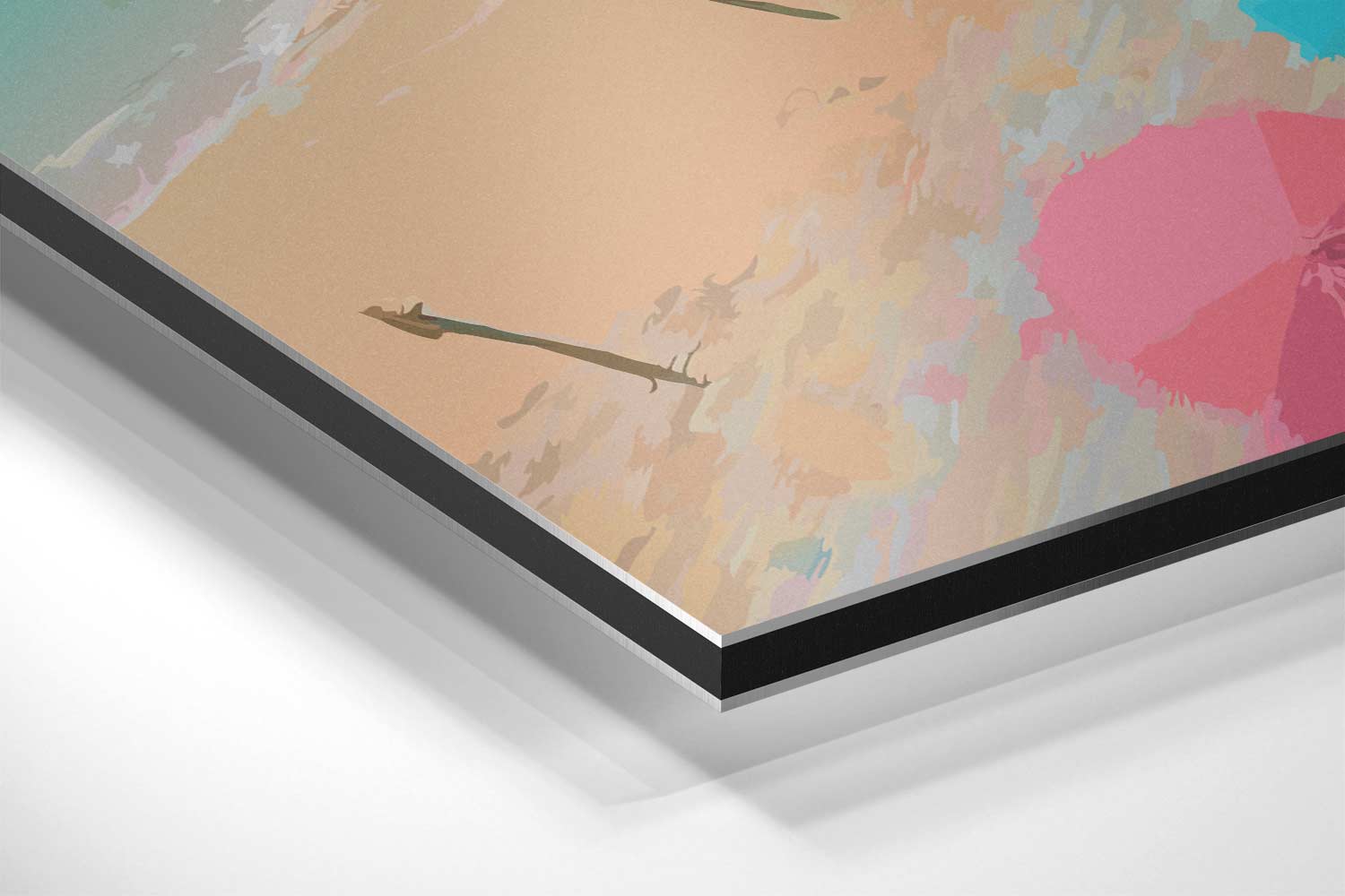 Zomerse Stranddag Kunstwerk-canvas-dibond-plexiglas-wanddecoratie-WallArtistic