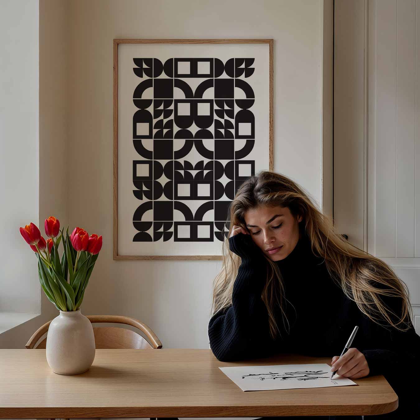 Moderne Geometrische Kunstposter