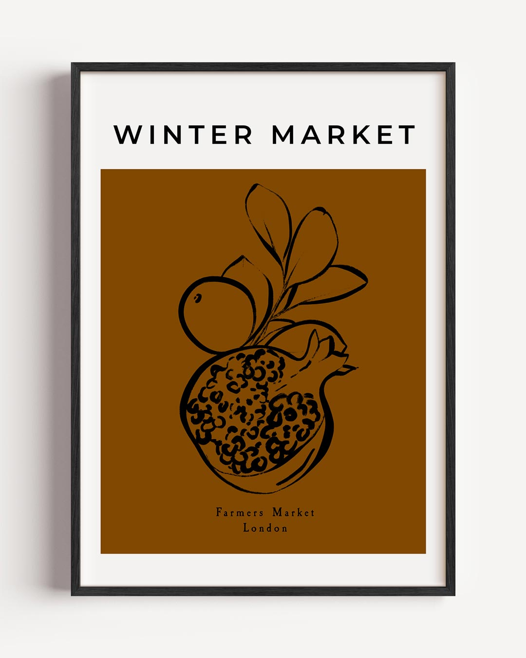 Winter Markt Poster-WallArtistic