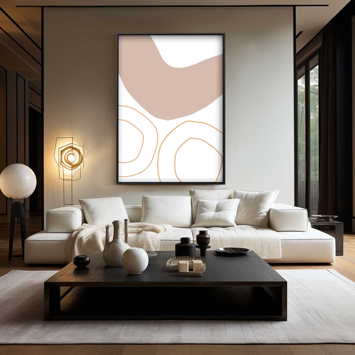 Organische Flow Wanddecoratie Kunstwerk-canvas-dibond-plexiglas-wanddecoratie-WallArtistic