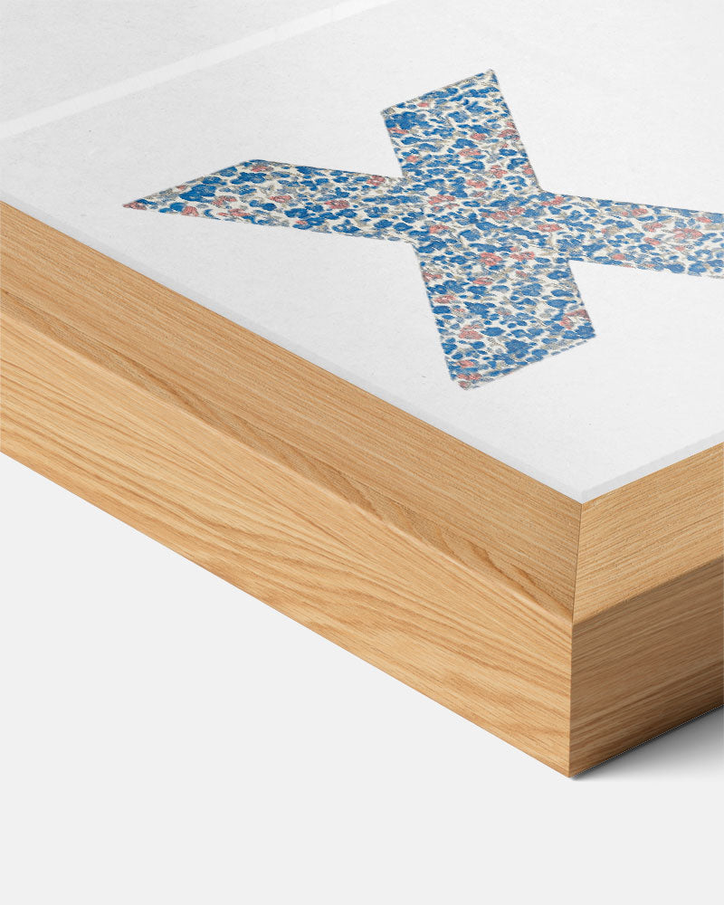 Bloemenletterposter X Poster-WallArtistic