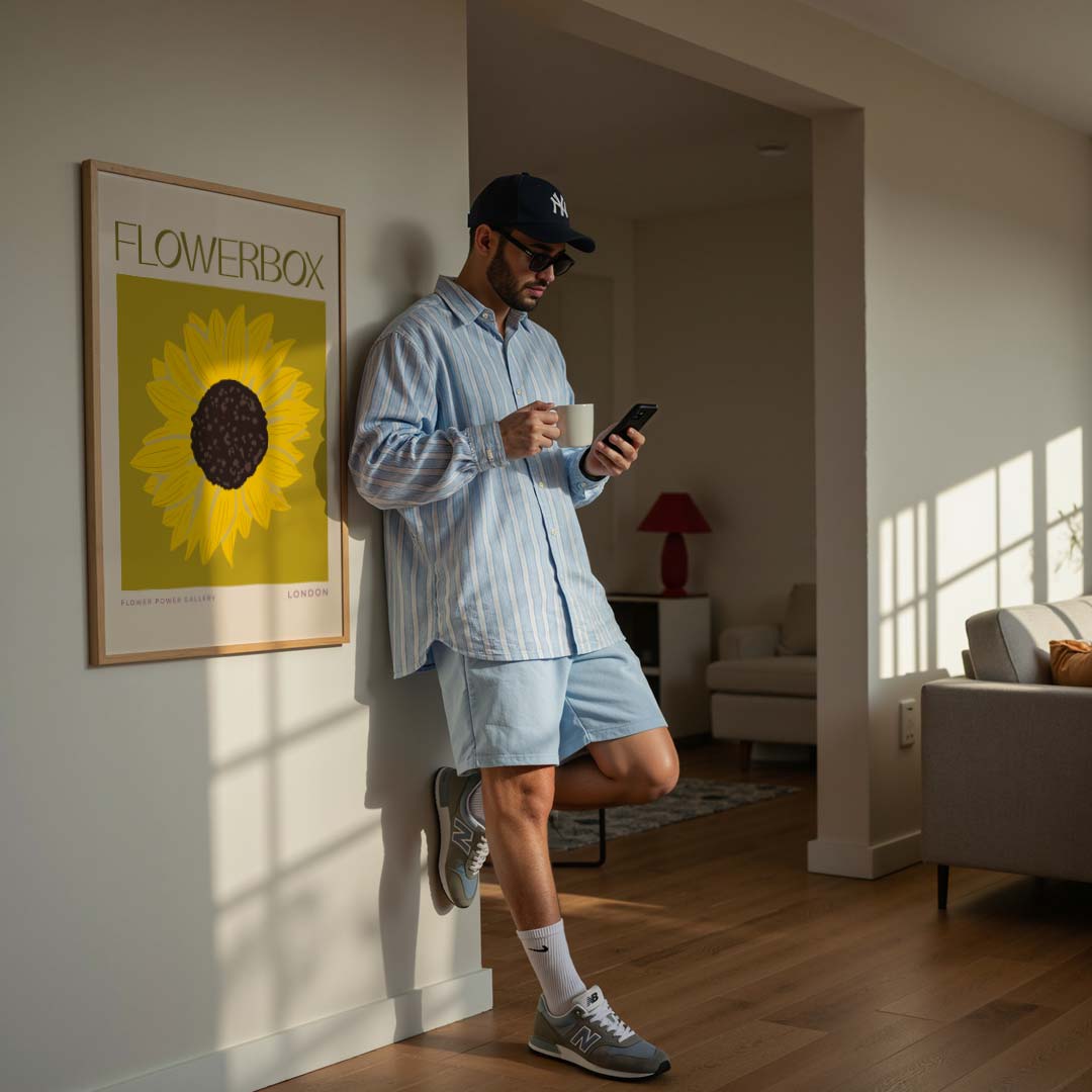 Zonnige Zonnebloem Poster-WallArtistic