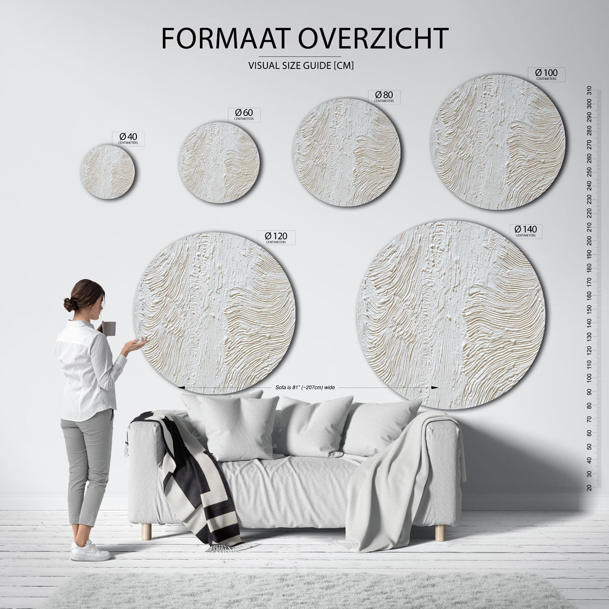 Textuurpatronen Muurcirkel