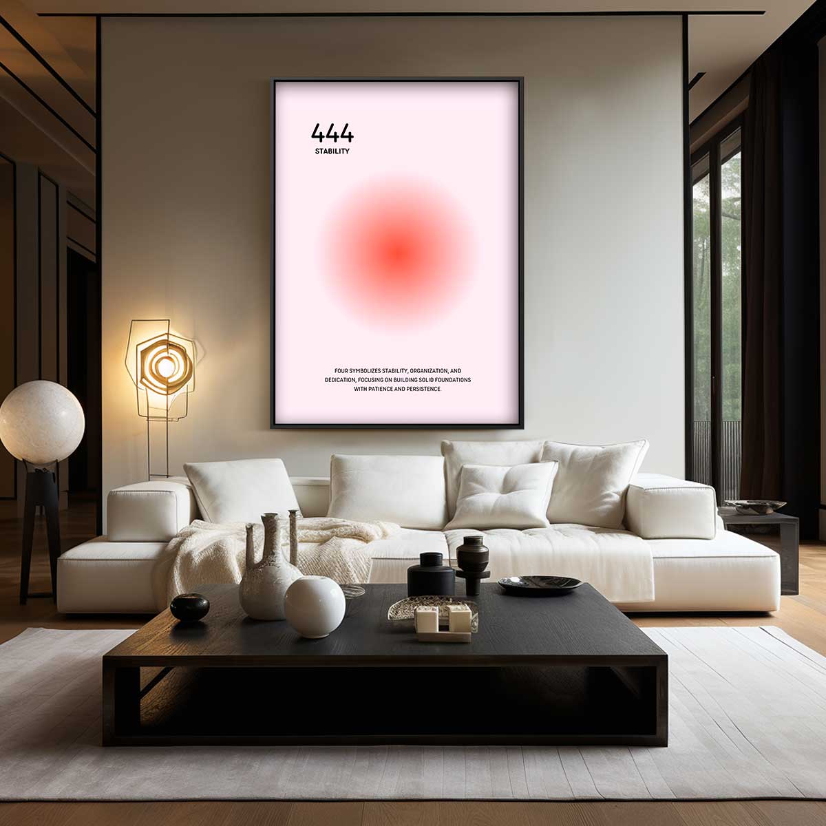 444 Stabiliteit Kunstprint Kunstwerk-canvas-dibond-plexiglas-wanddecoratie-WallArtistic