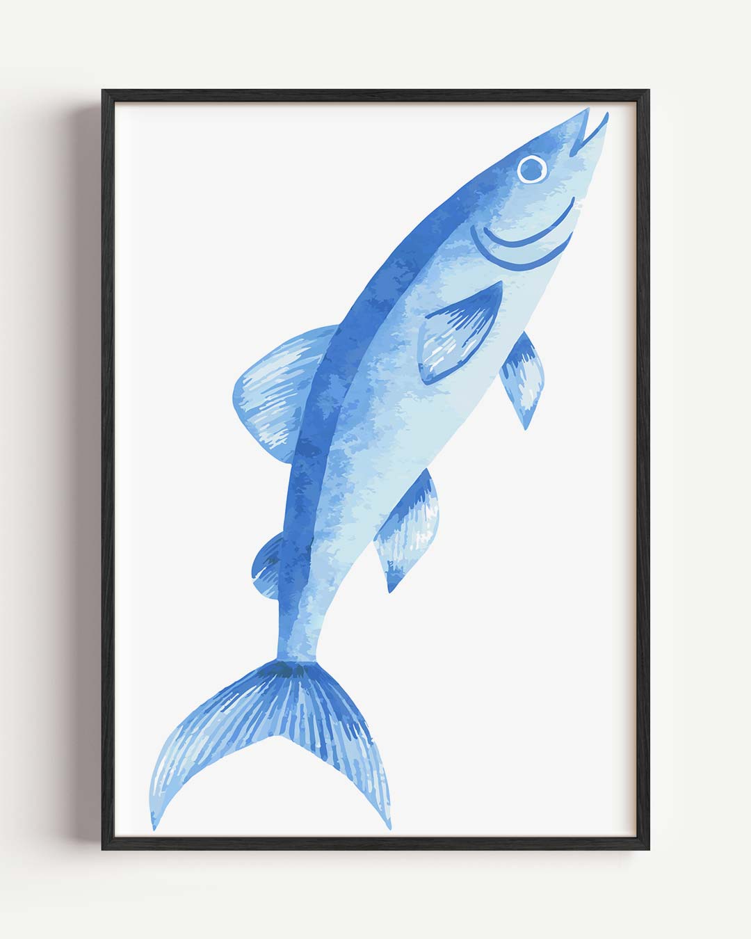 Stijlvolle Vis Illustratie Poster-WallArtistic