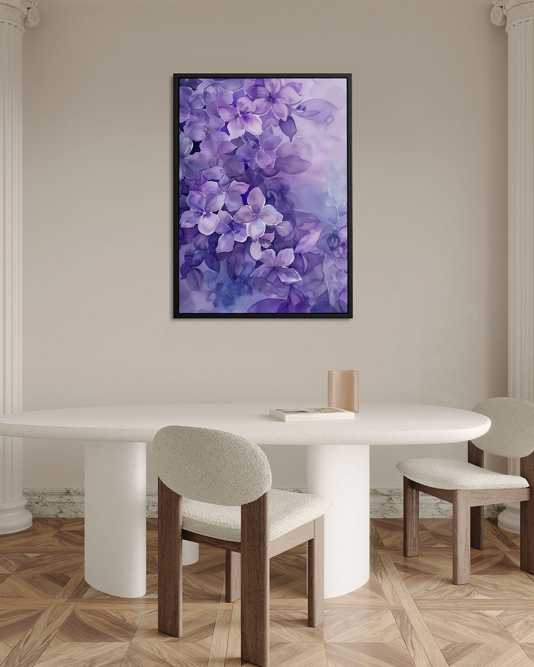 Vloeiende bloemenpracht Kunstwerk