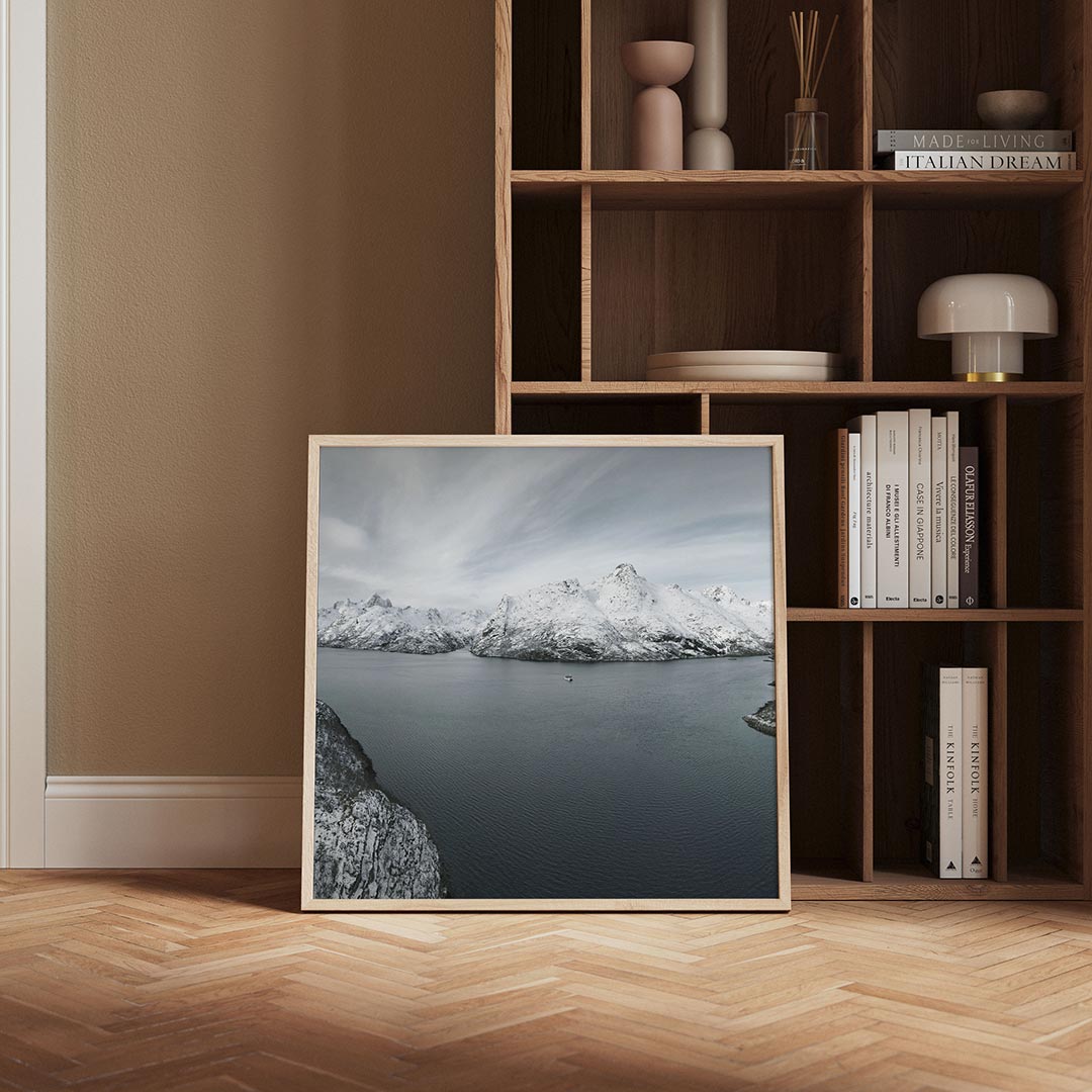 Sereen berglandschap Poster