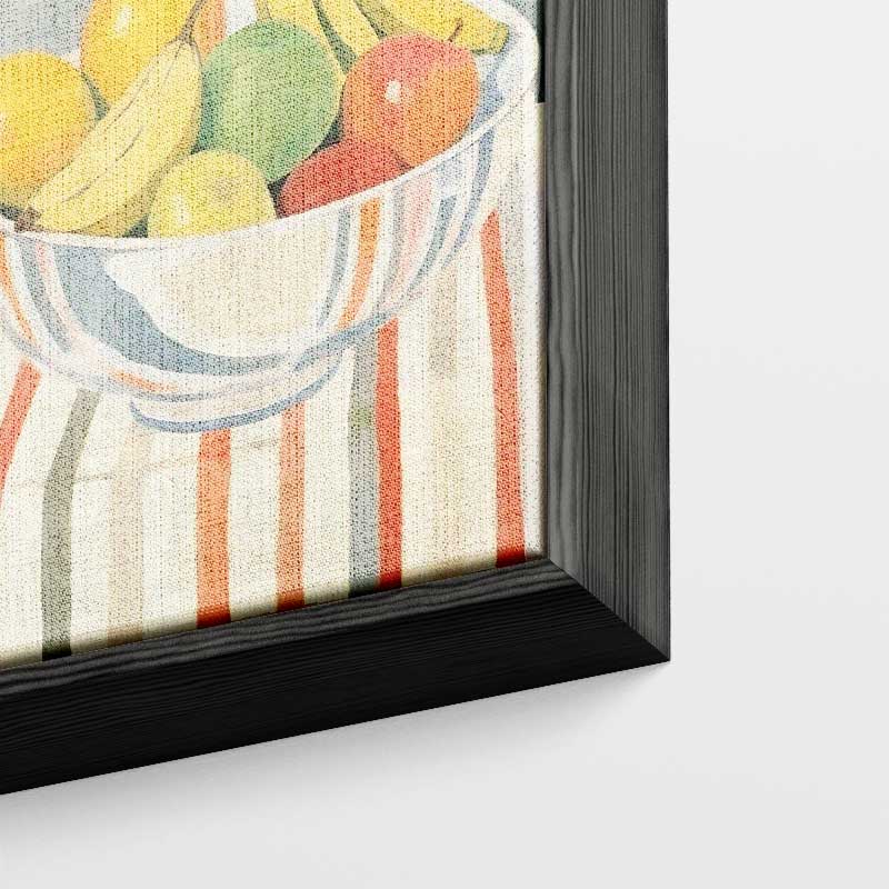 Kleurrijke Fruitmand in Impressionistische Stijl Kunstwerk-canvas-dibond-plexiglas-wanddecoratie-WallArtistic