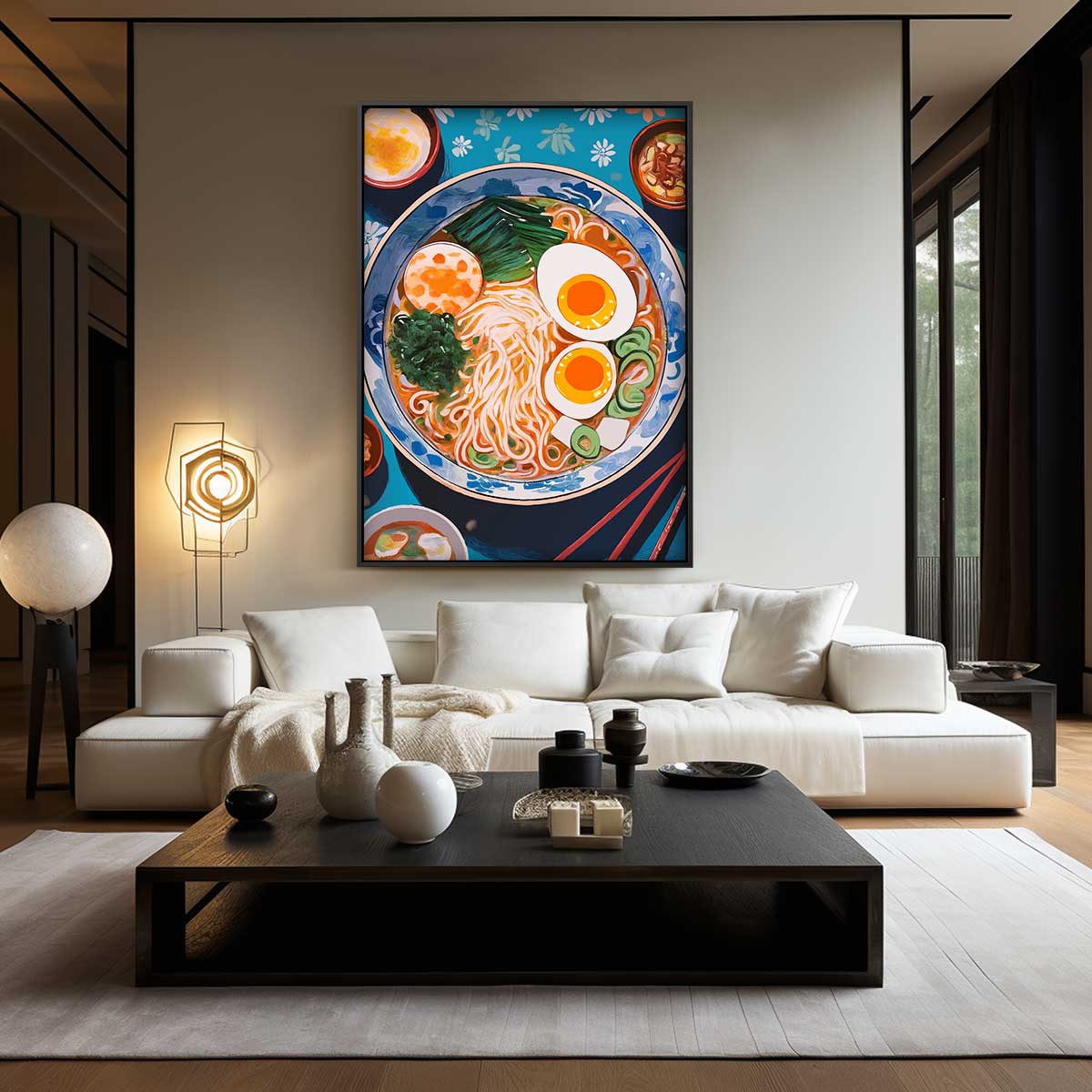 Kleurrijke Ramen Illustratie Kunstwerk-canvas-dibond-plexiglas-wanddecoratie-WallArtistic
