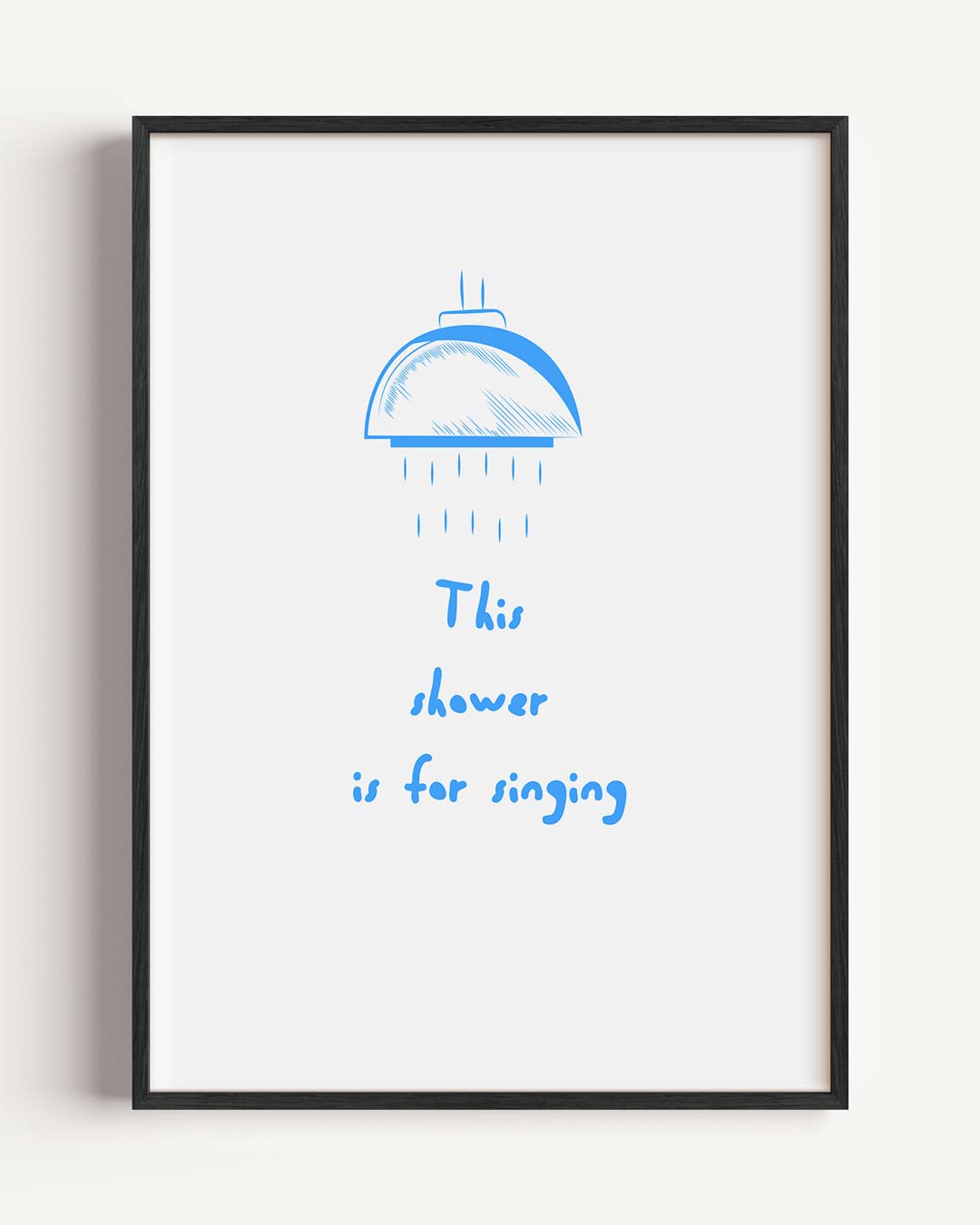 Zingende Douche Poster-WallArtistic