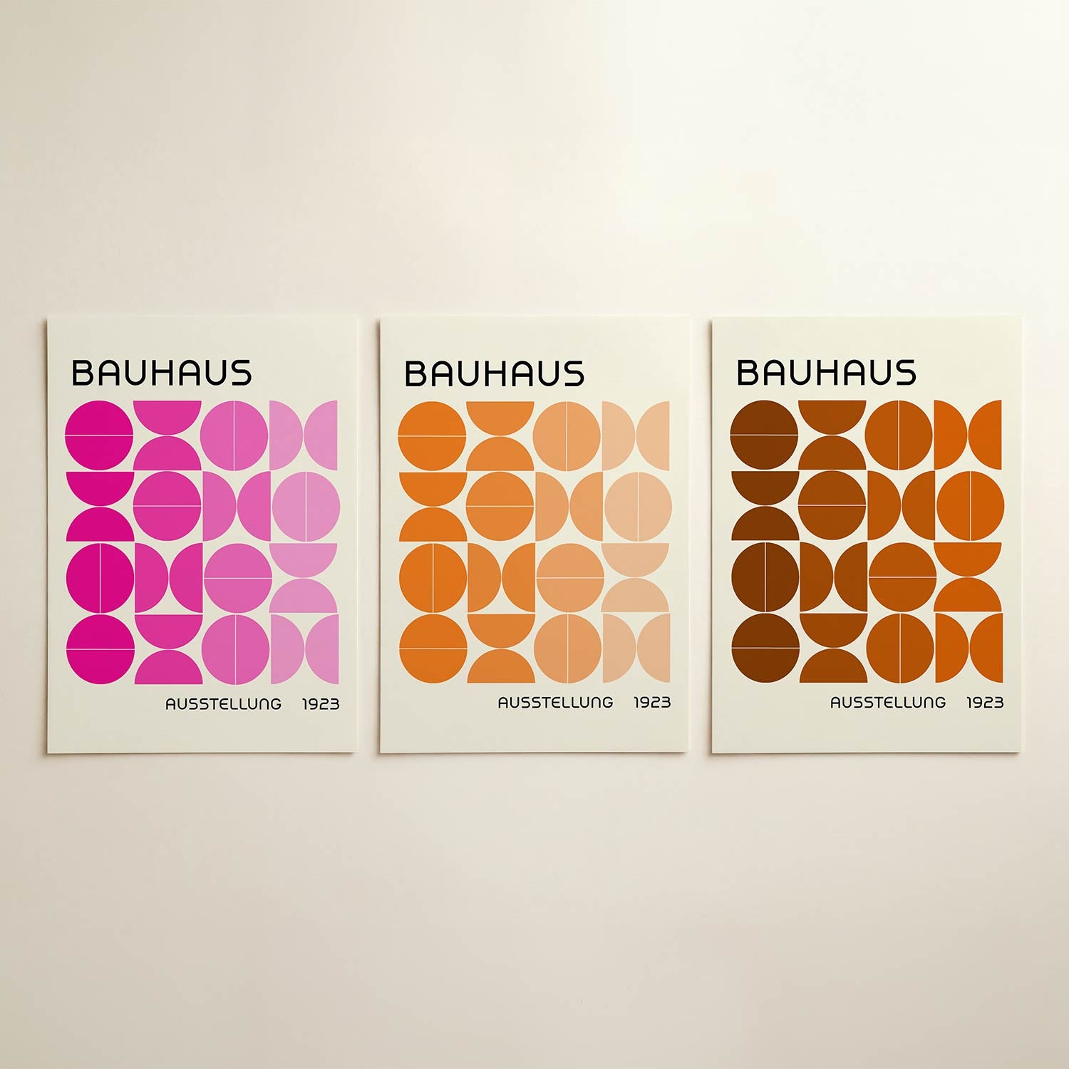 Kleurrijke cirkelritmes Posterset