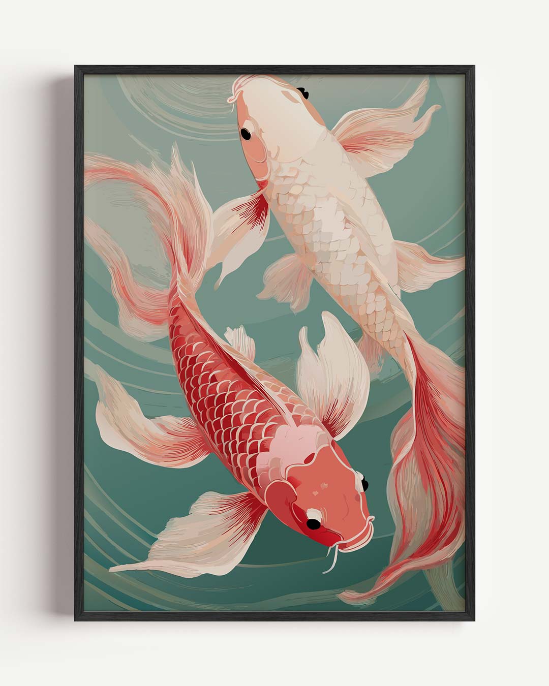 Koi Karper Elegantie Poster-WallArtistic