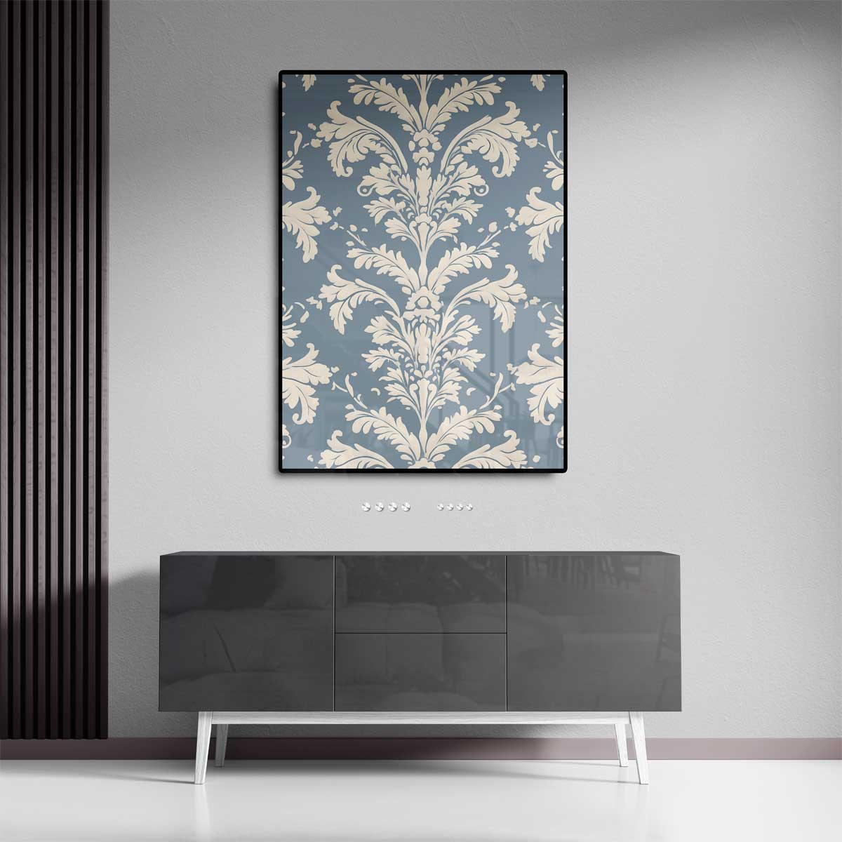 Klassiek Barok Behangpatroon Kunstwerk-canvas-dibond-plexiglas-wanddecoratie-WallArtistic