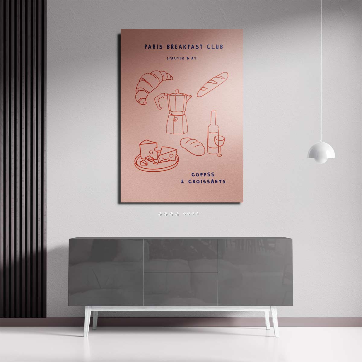 Paris Ontbijtclub Poster