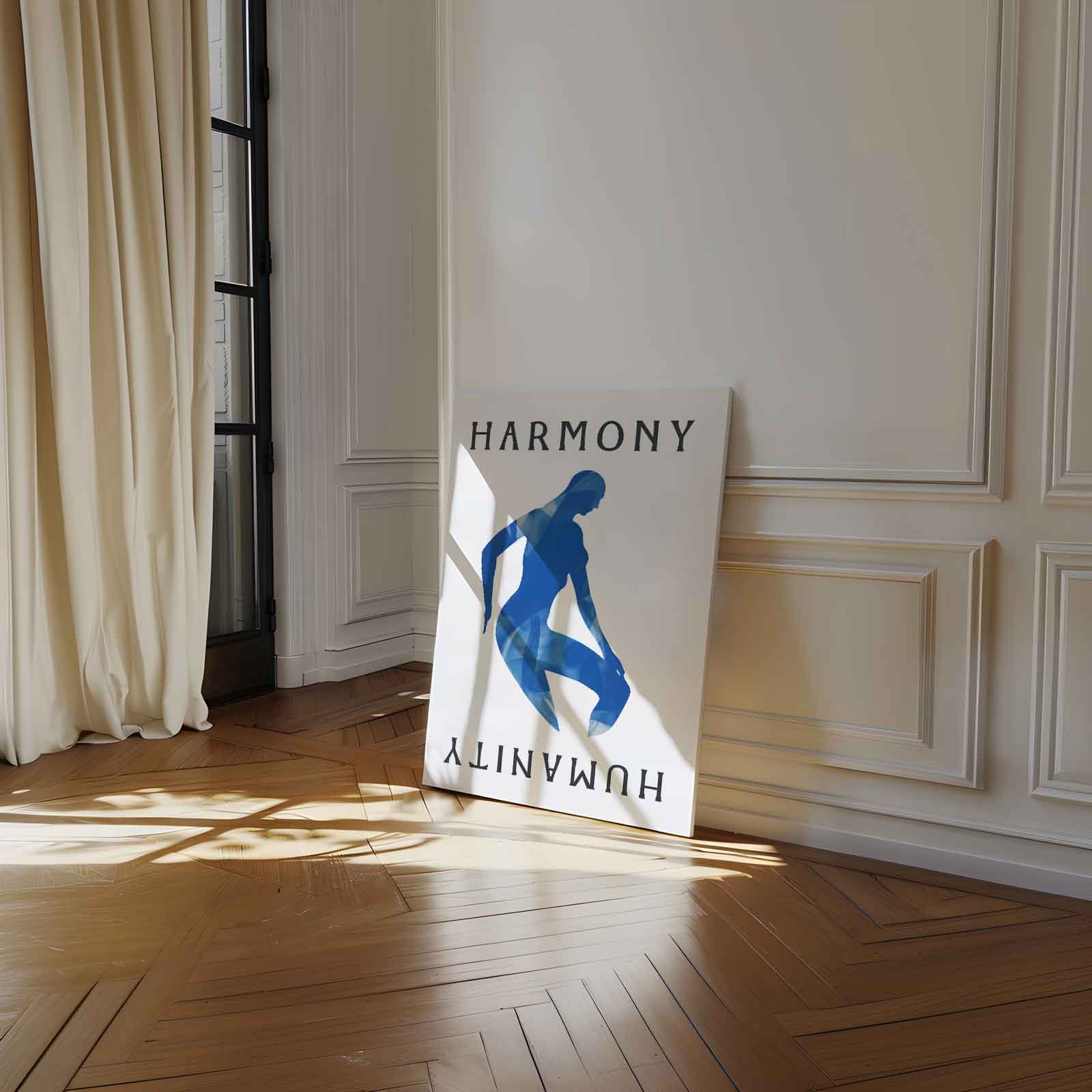 Harmonie in Menselijkheid Kunstwerk-canvas-dibond-plexiglas-wanddecoratie-WallArtistic