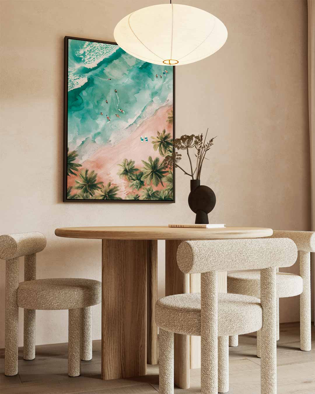Zonnige Surfparadijs Kunstwerk-canvas-dibond-plexiglas-wanddecoratie-WallArtistic