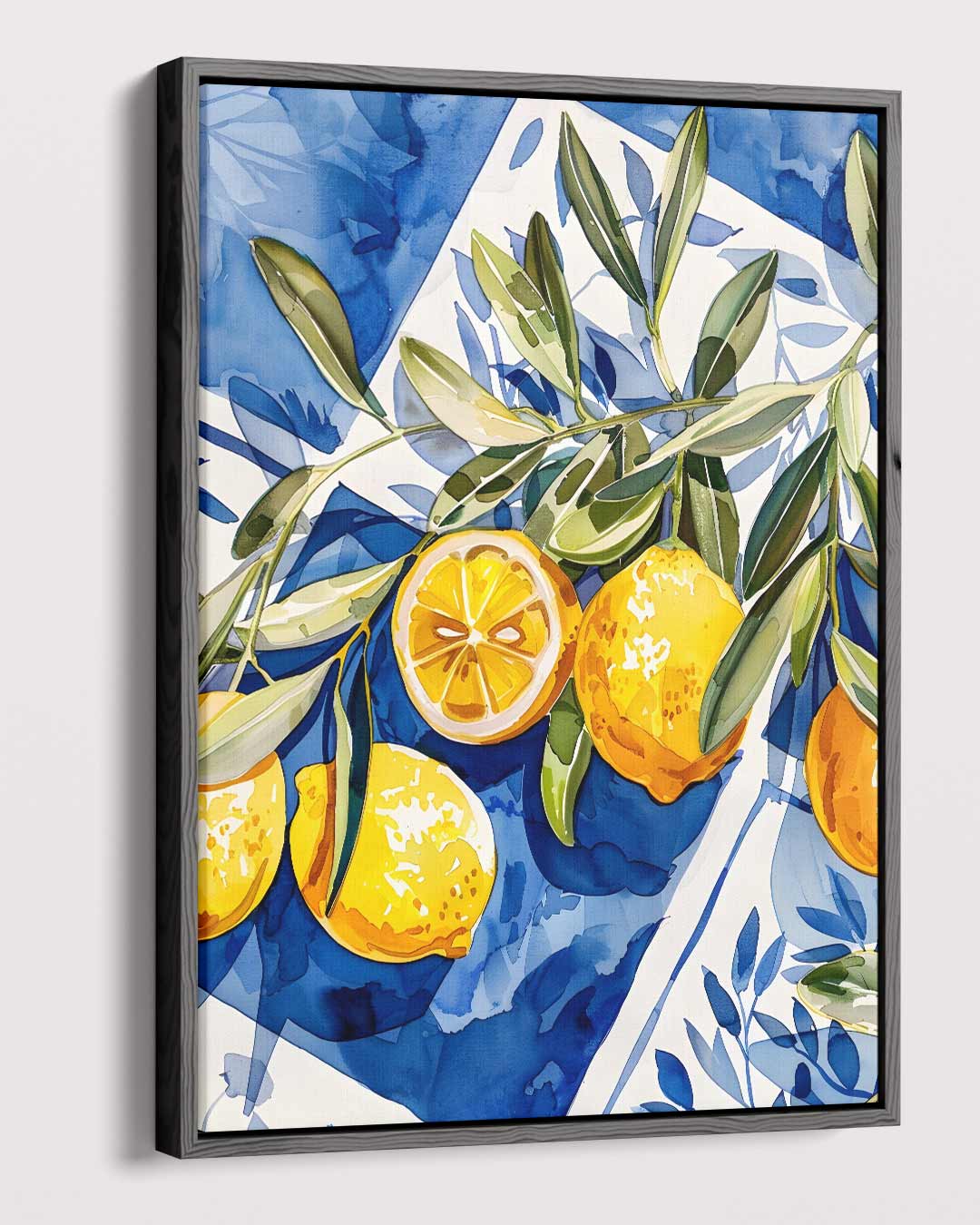 Zomerse Citroenpracht Kunstwerk-canvas-dibond-plexiglas-wanddecoratie-WallArtistic