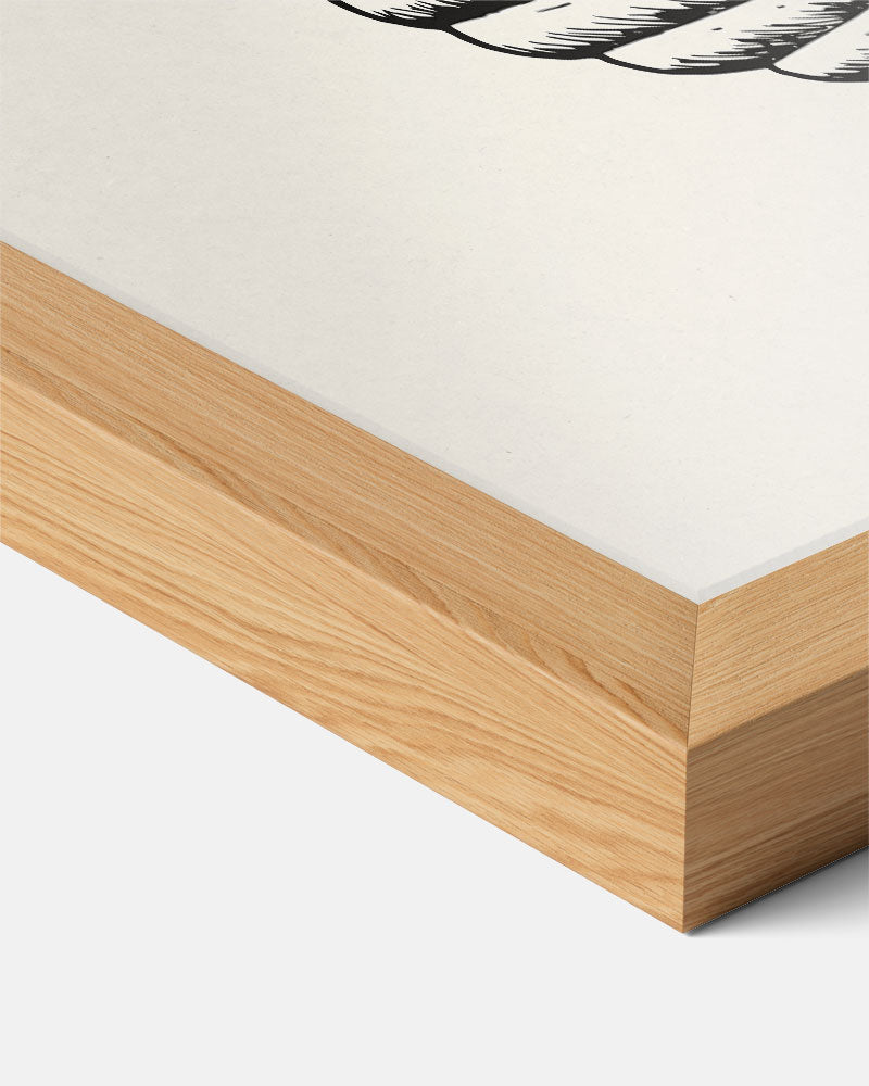 Zeedieren Sierlijke Illustraties Poster-WallArtistic