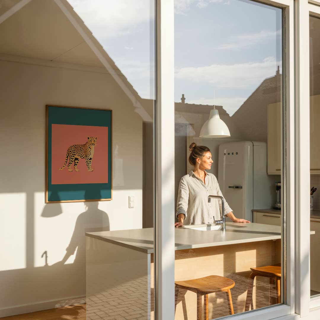 Stijlvolle Luipaard Poster-WallArtistic
