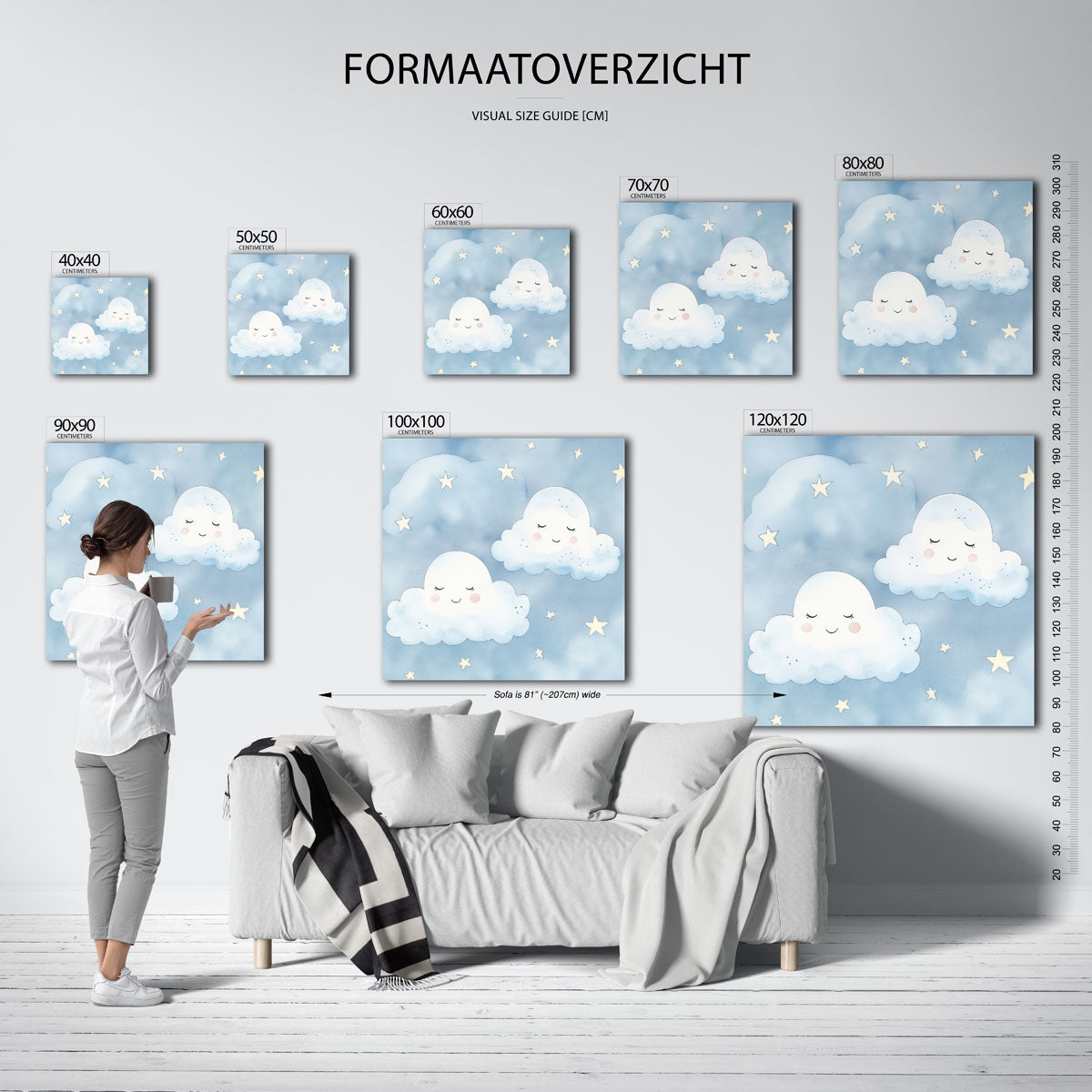 Slapende wolken Poster
