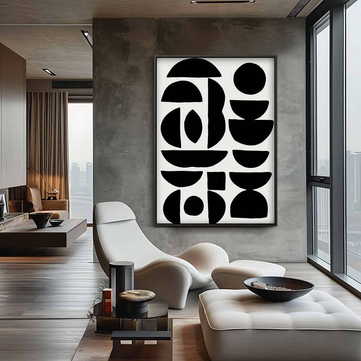 Abstracte Krachtpatronen Kunstwerk-canvas-dibond-plexiglas-wanddecoratie-WallArtistic