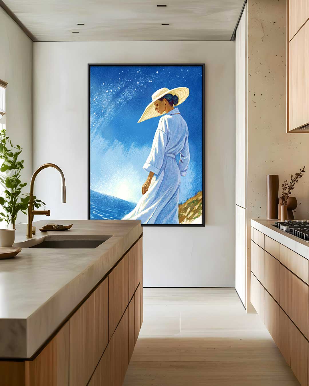 Zomerse Dromen aan Zee Kunstwerk-canvas-dibond-plexiglas-wanddecoratie-WallArtistic
