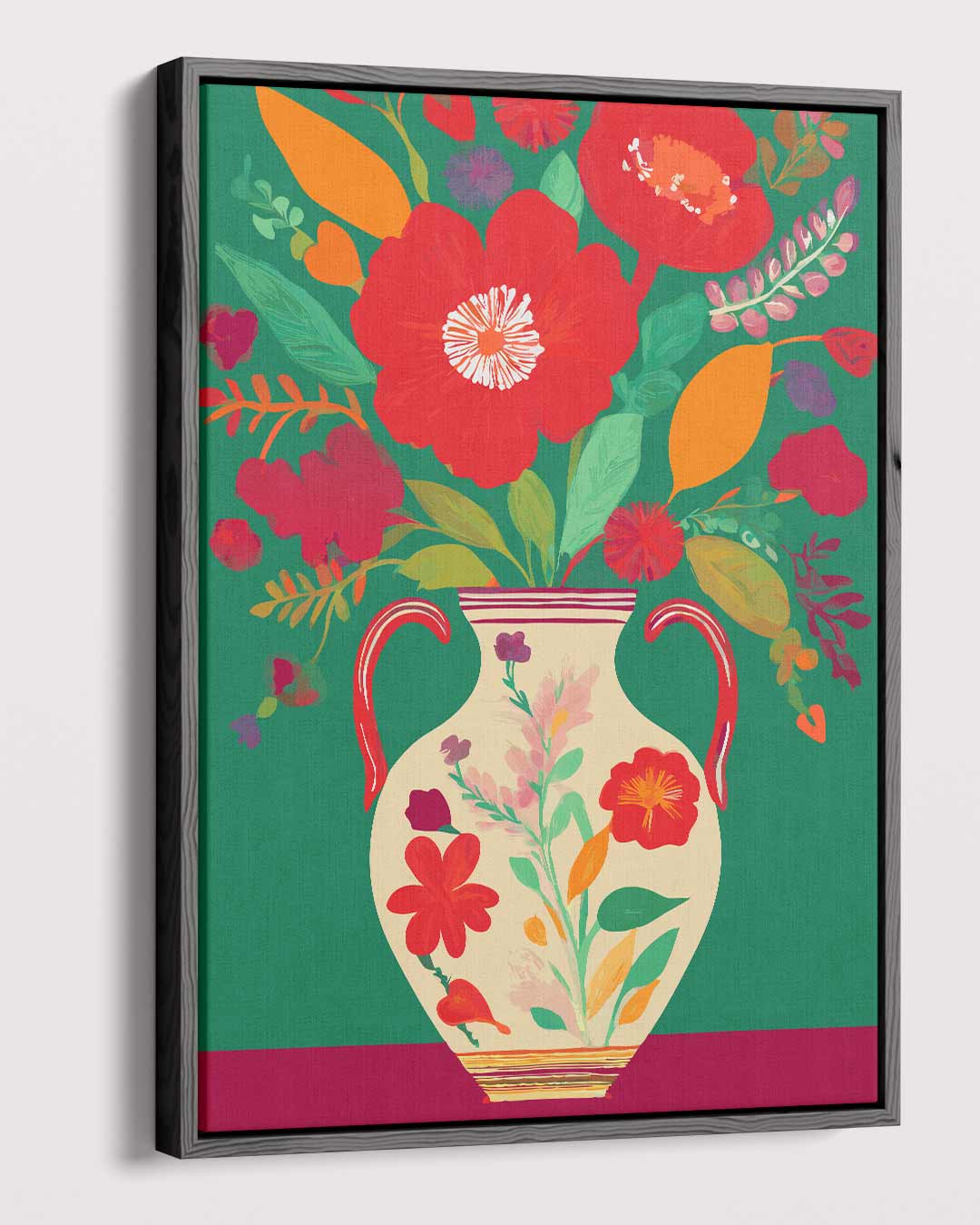 Bloemrijke Kleurenpracht Kunstwerk-canvas-dibond-plexiglas-wanddecoratie-WallArtistic