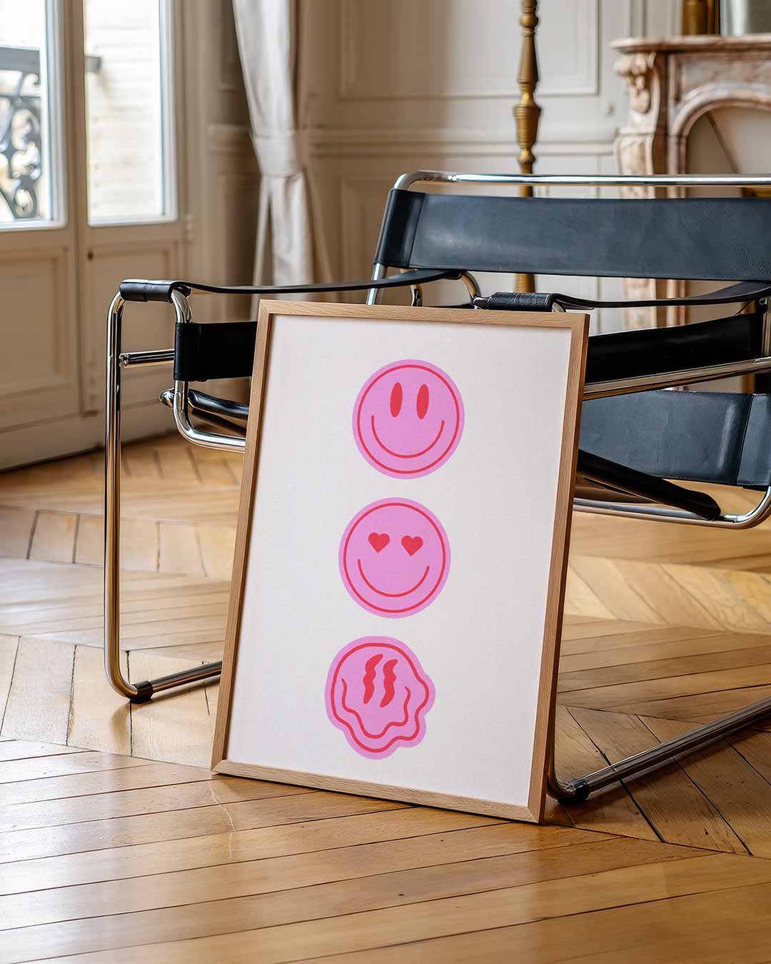 Kleurrijke Emoticon Vibes Poster