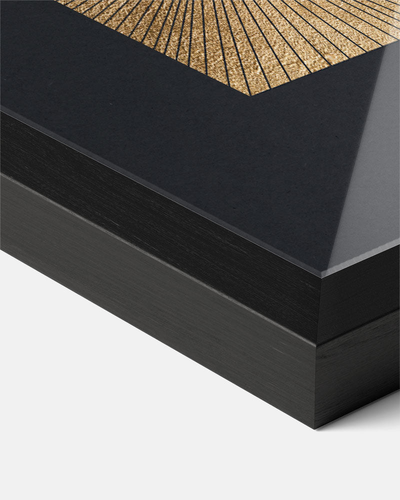 Stralende Gouden Zon Poster-WallArtistic