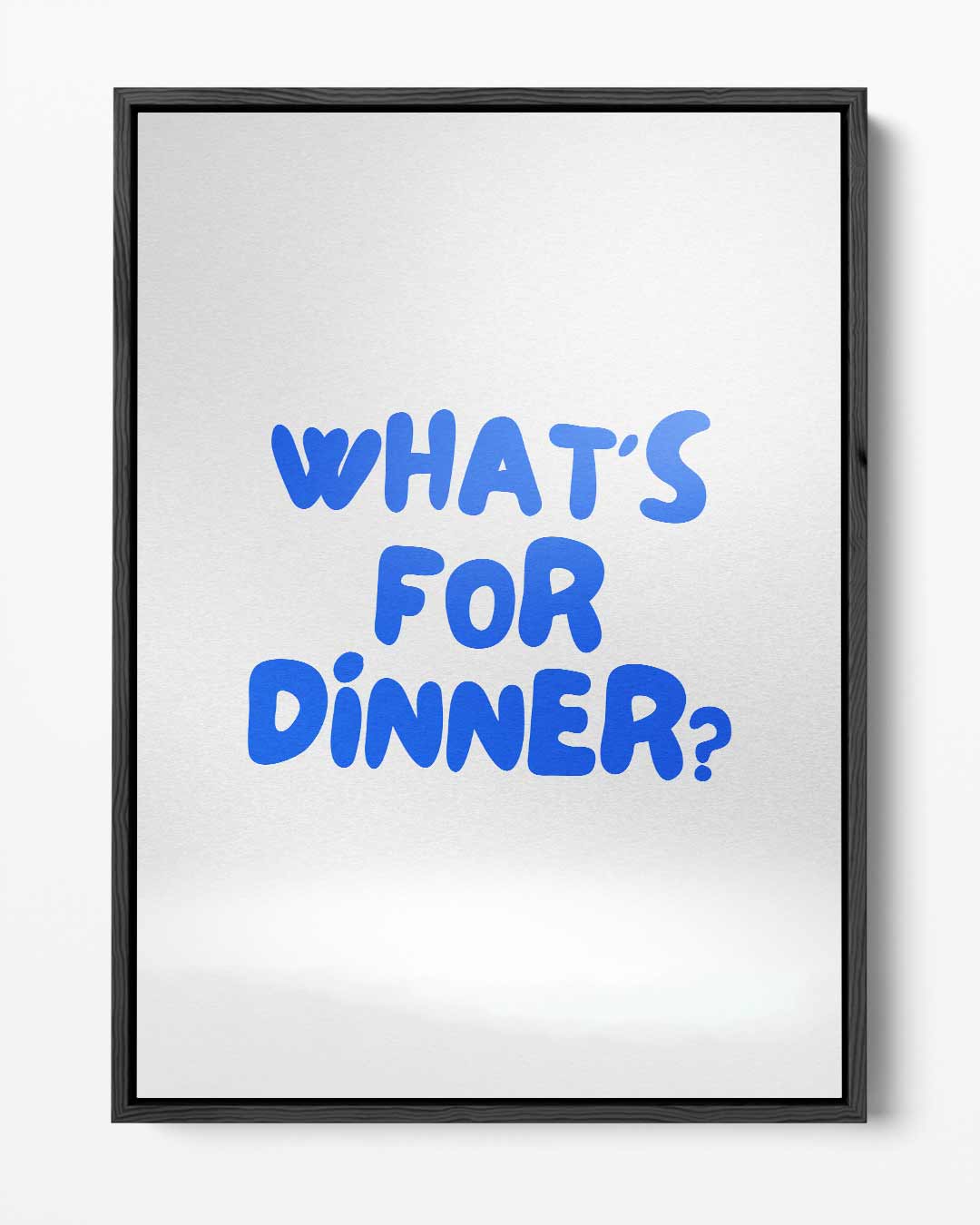 What's For Dinner? Poster Kunstwerk-canvas-dibond-plexiglas-wanddecoratie-WallArtistic
