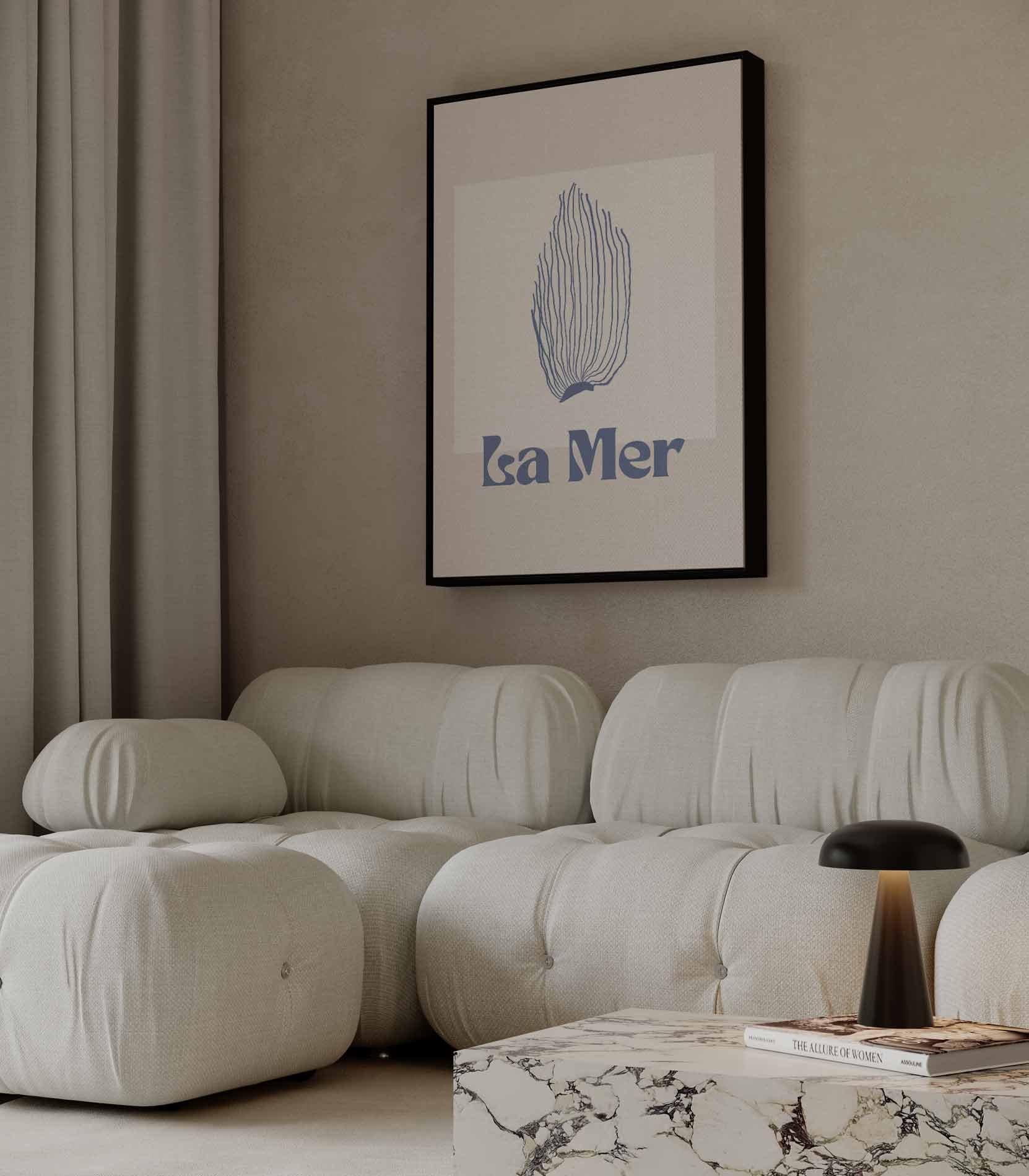 La Mer Zeedroom Print Kunstwerk-canvas-dibond-plexiglas-wanddecoratie-WallArtistic