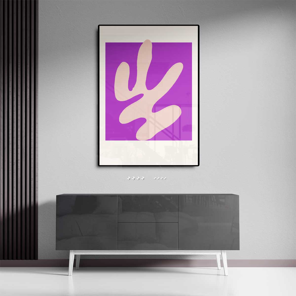 Abstract purpere flow Kunstwerk-canvas-dibond-plexiglas-wanddecoratie-WallArtistic