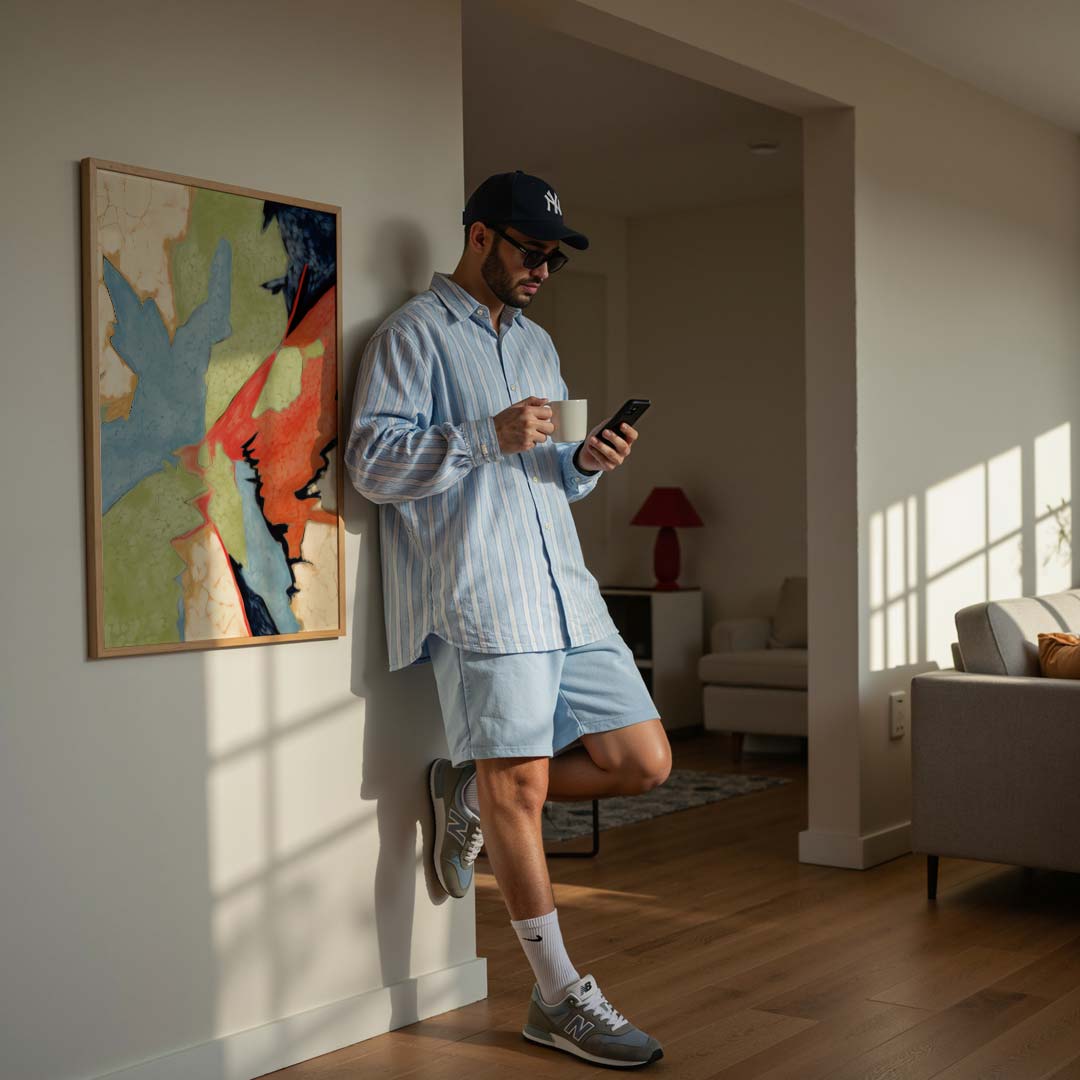 Kleurrijke Abstracte Kunstposter-WallArtistic