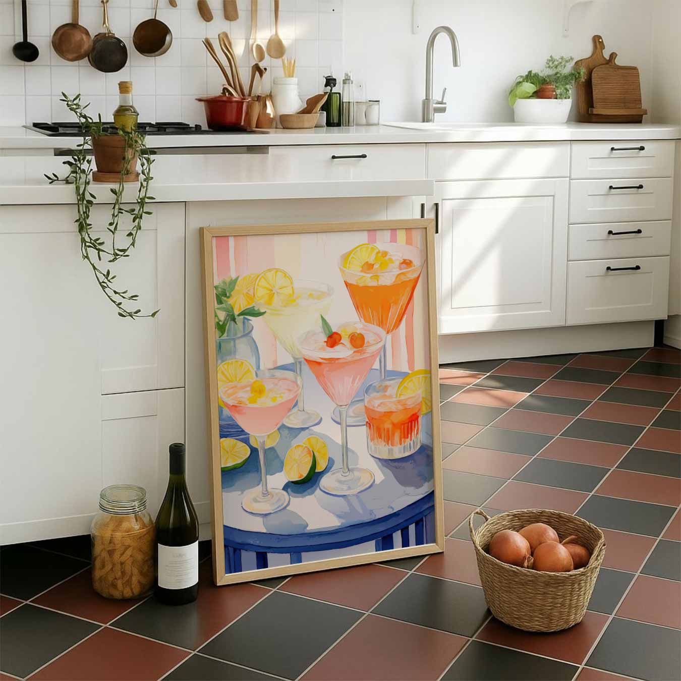 Zomerse Cocktails Poster-WallArtistic