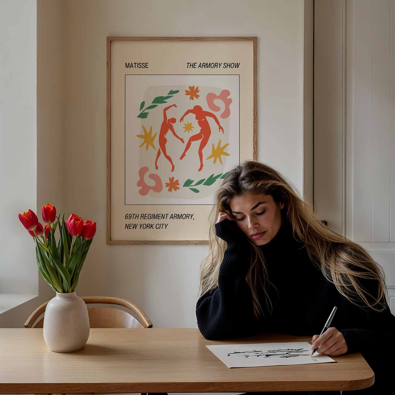 Artistieke Dans in Matisse Stijl Poster-WallArtistic