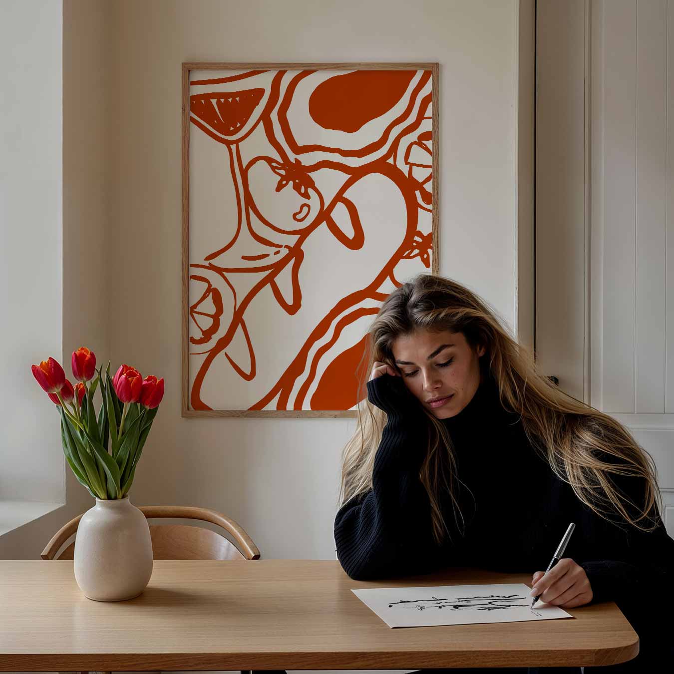 Stijlvolle Eetlust Vangst Poster-WallArtistic