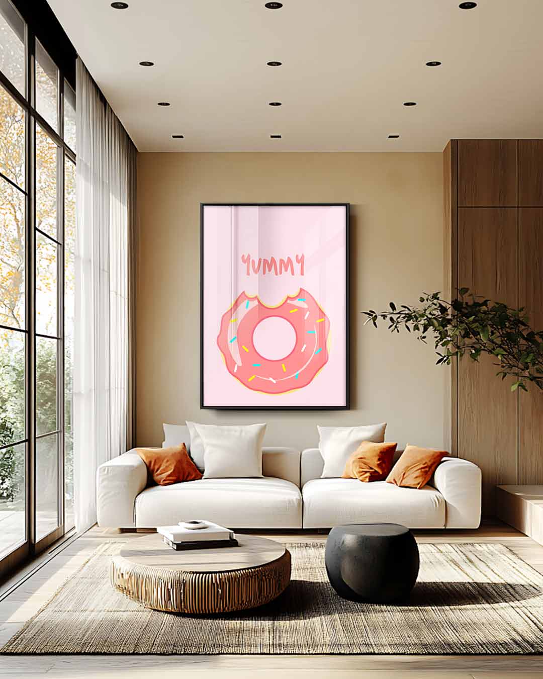 Donut Droom Kunstwerk-canvas-dibond-plexiglas-wanddecoratie-WallArtistic