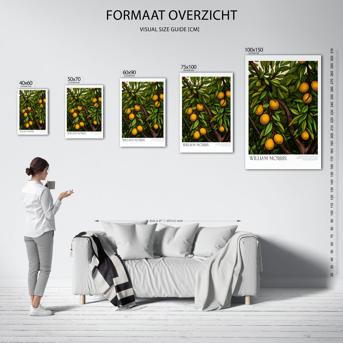 Citrusboom illustratie Kunstwerk
