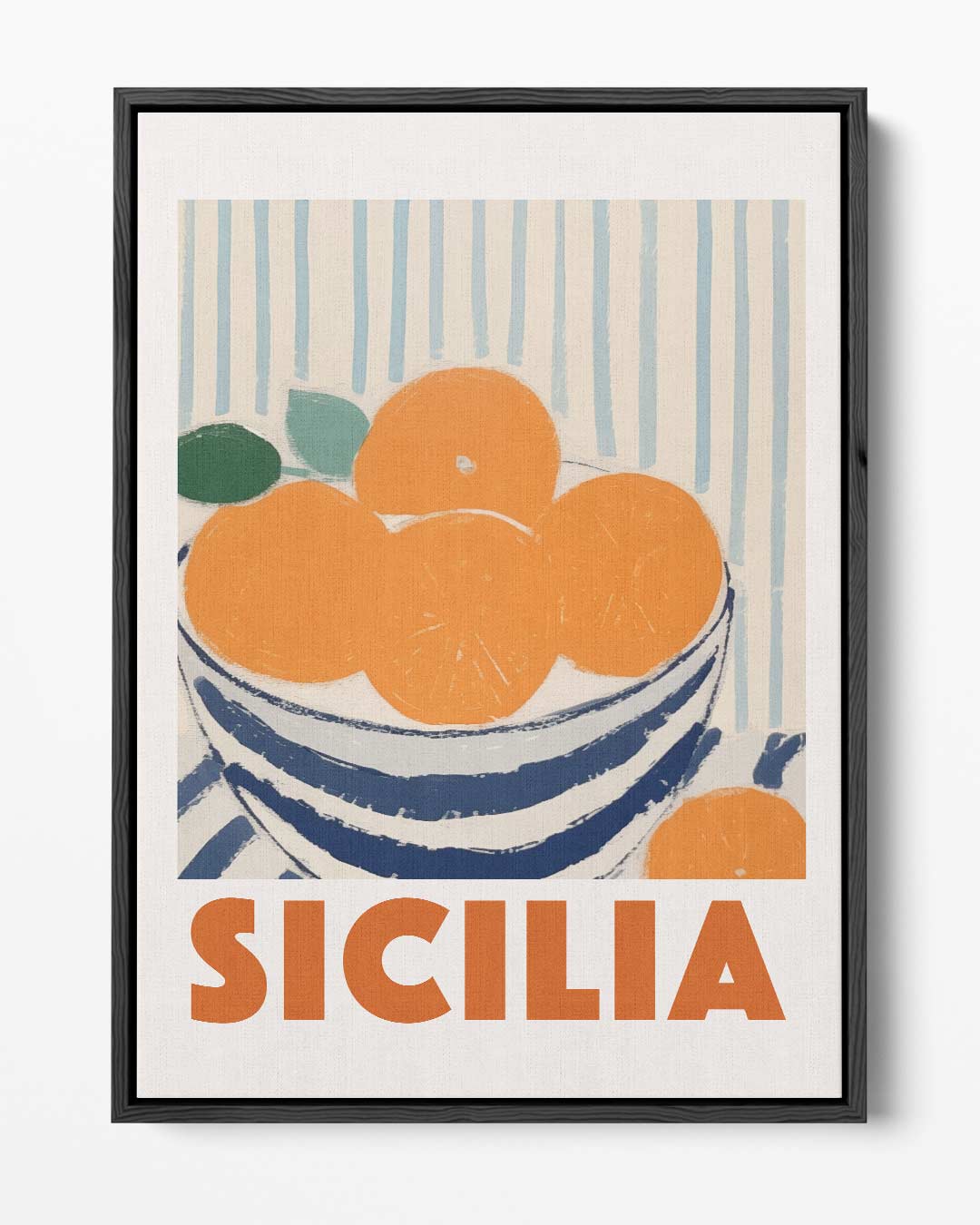 Siciliaanse Sinaasappels in Strepen Kunstwerk-canvas-dibond-plexiglas-wanddecoratie-WallArtistic