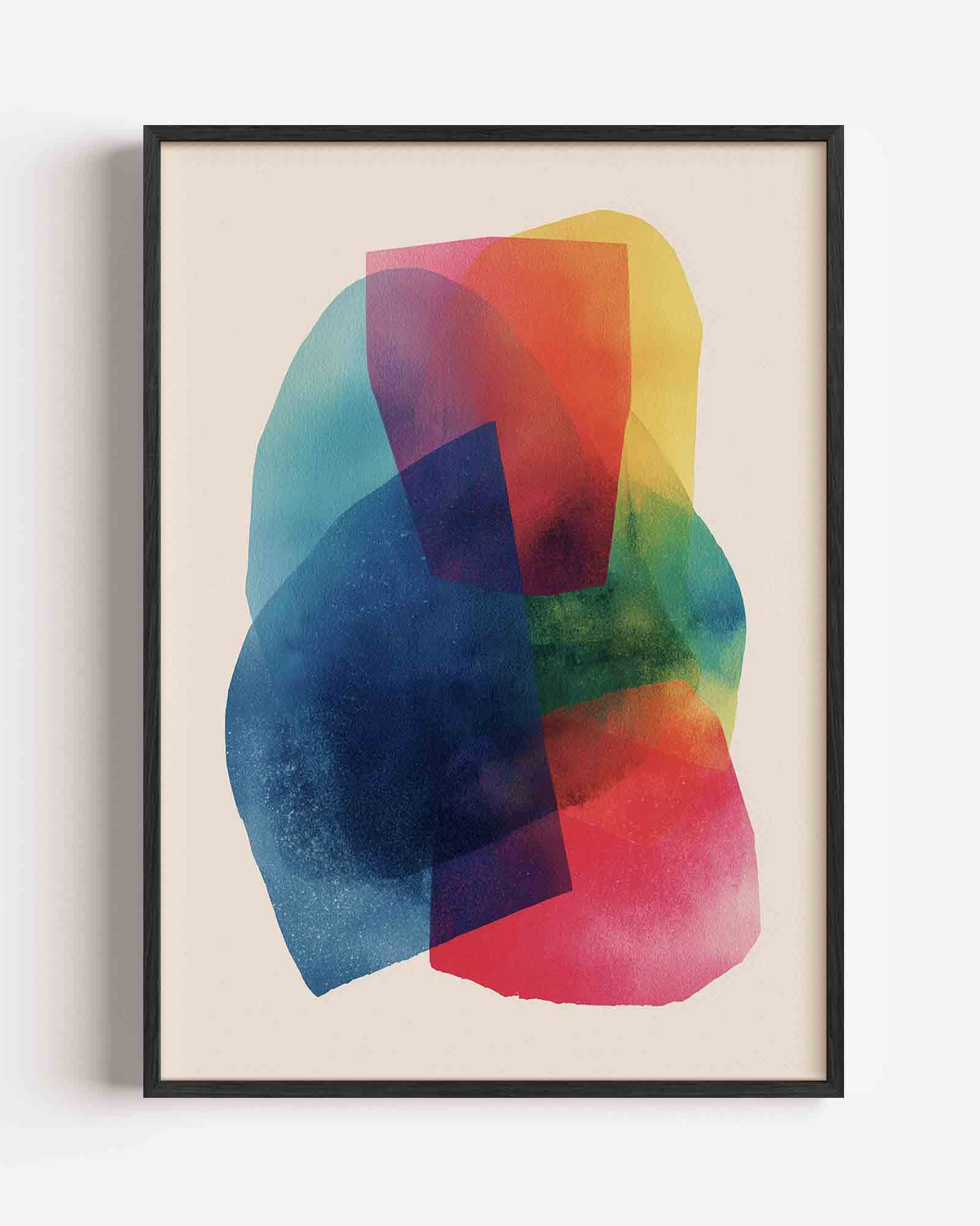 Gekleurde vormen Poster