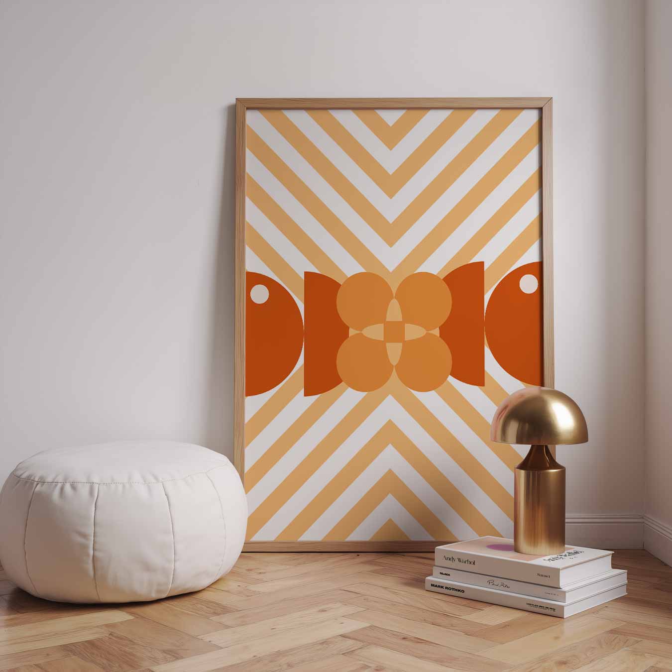 Retro Bloemen Vibes Poster